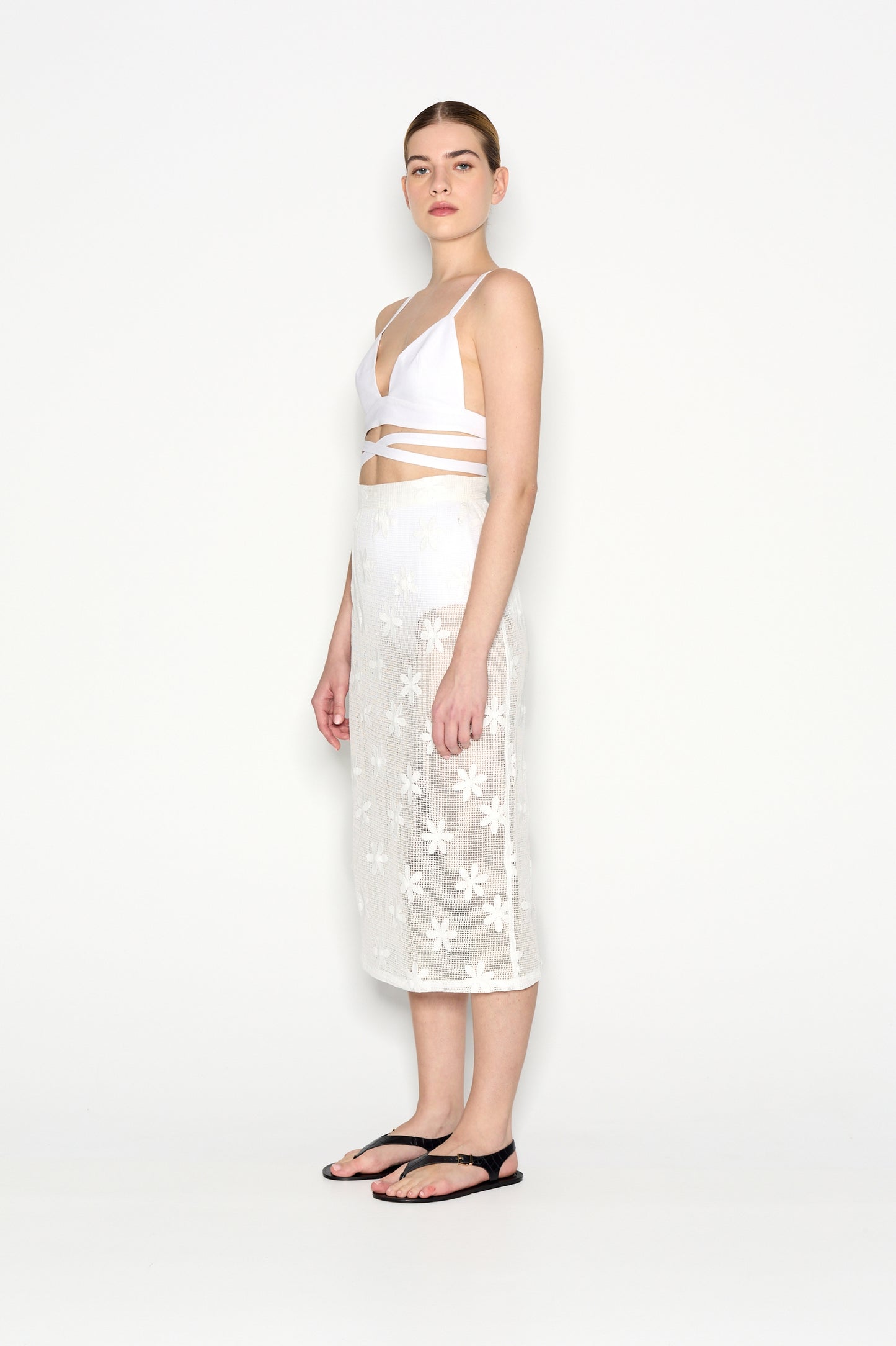 Nadia Rapti Margarita Skirt White