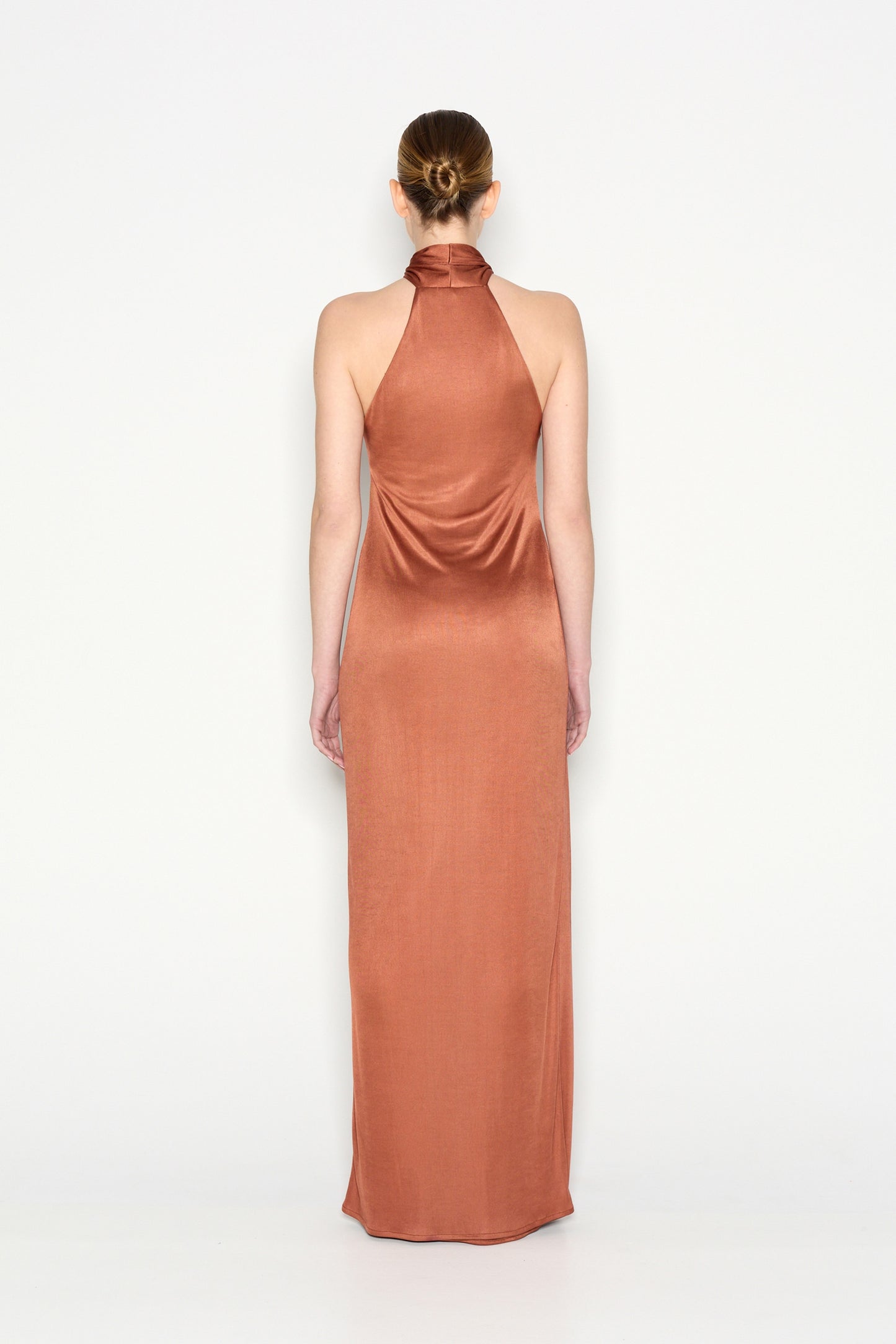 Nadia Rapti Fiesta Long Dress Bronze