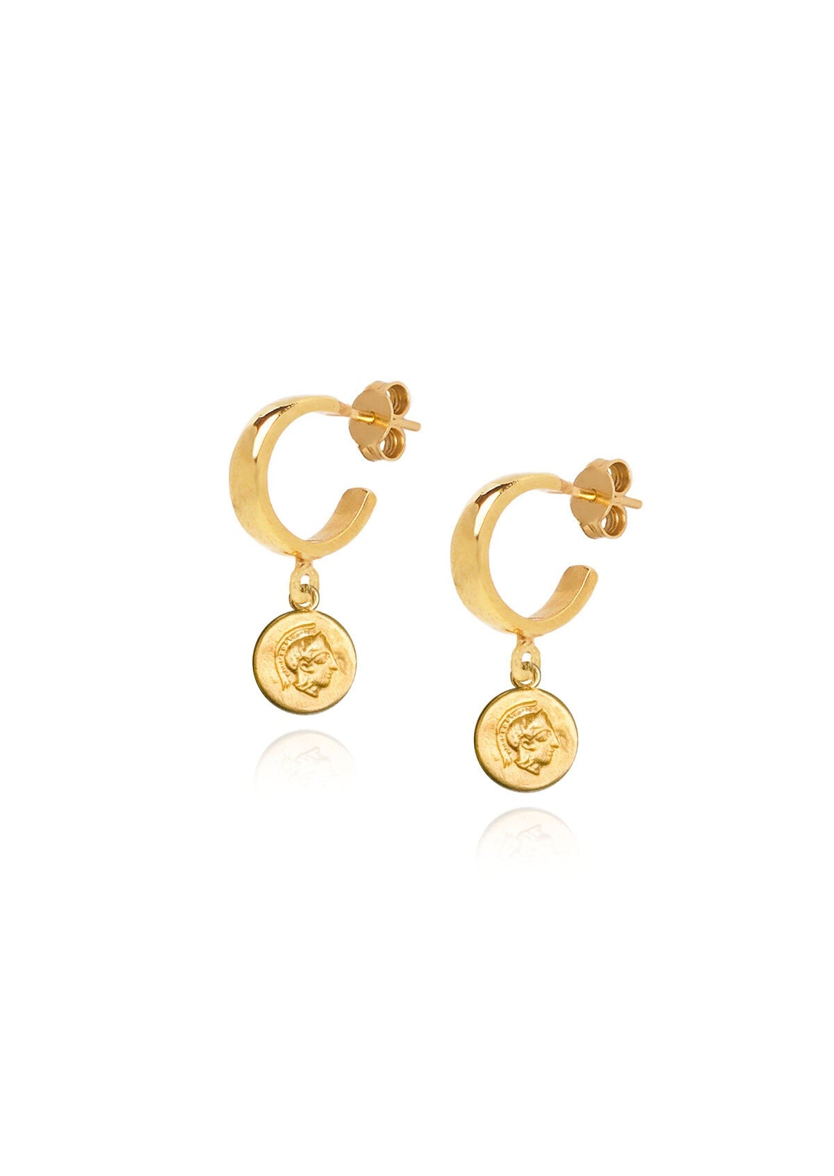 Hermina Athena Mini Hoops Gold Plated