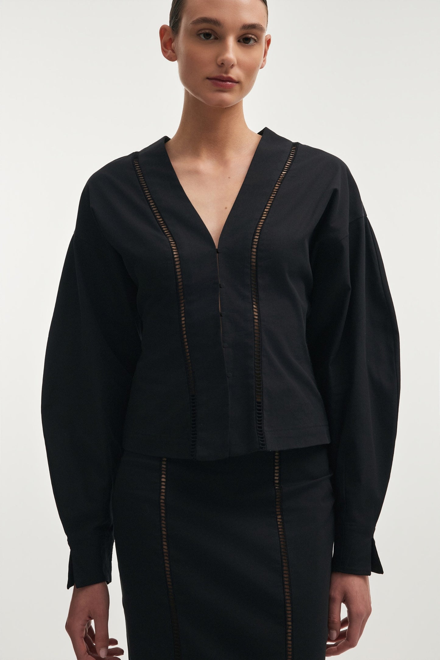 Nadia Rapti Dama Shirt Black