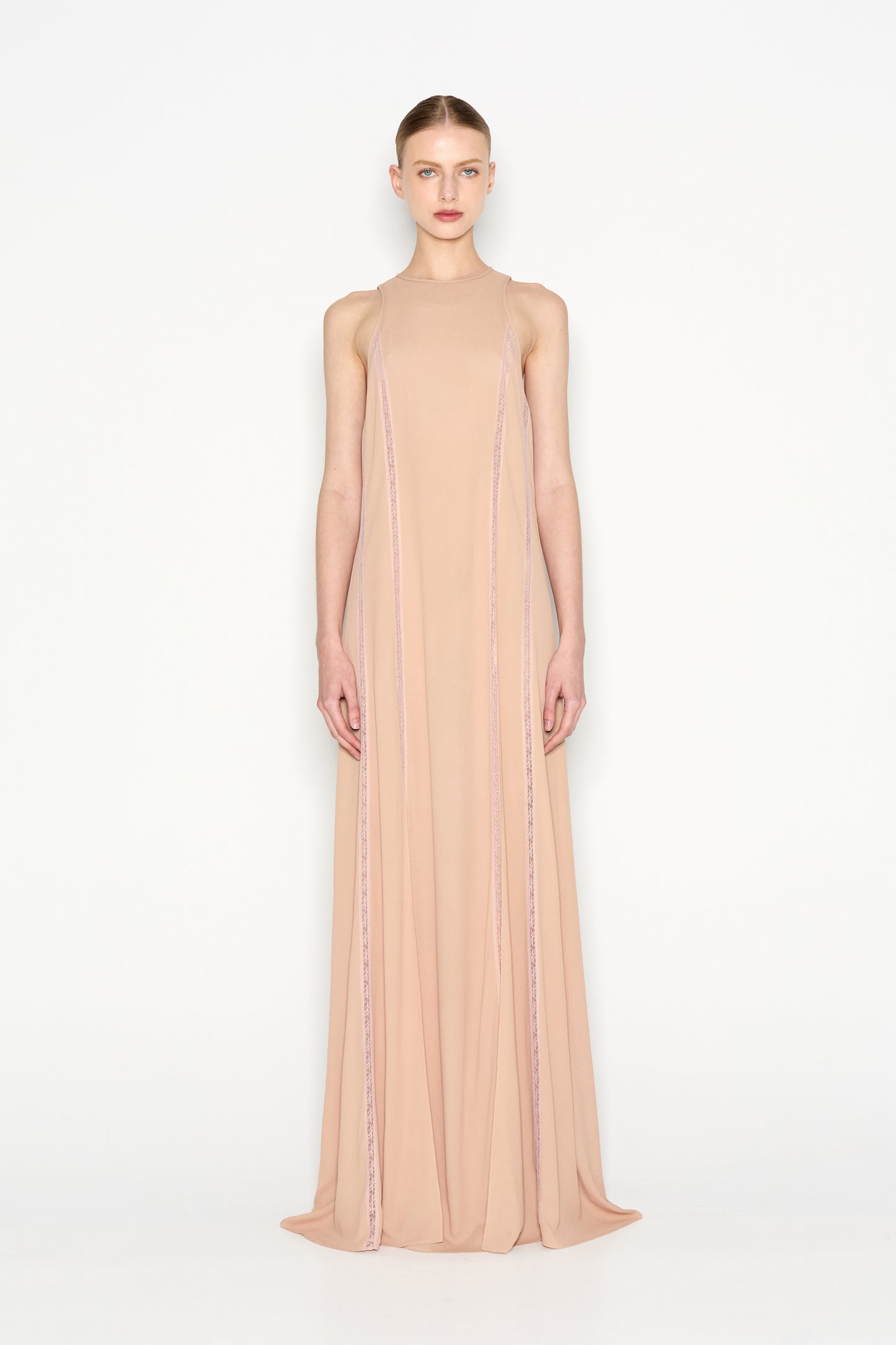 Nadia Rapti Air Long Dress Nude
