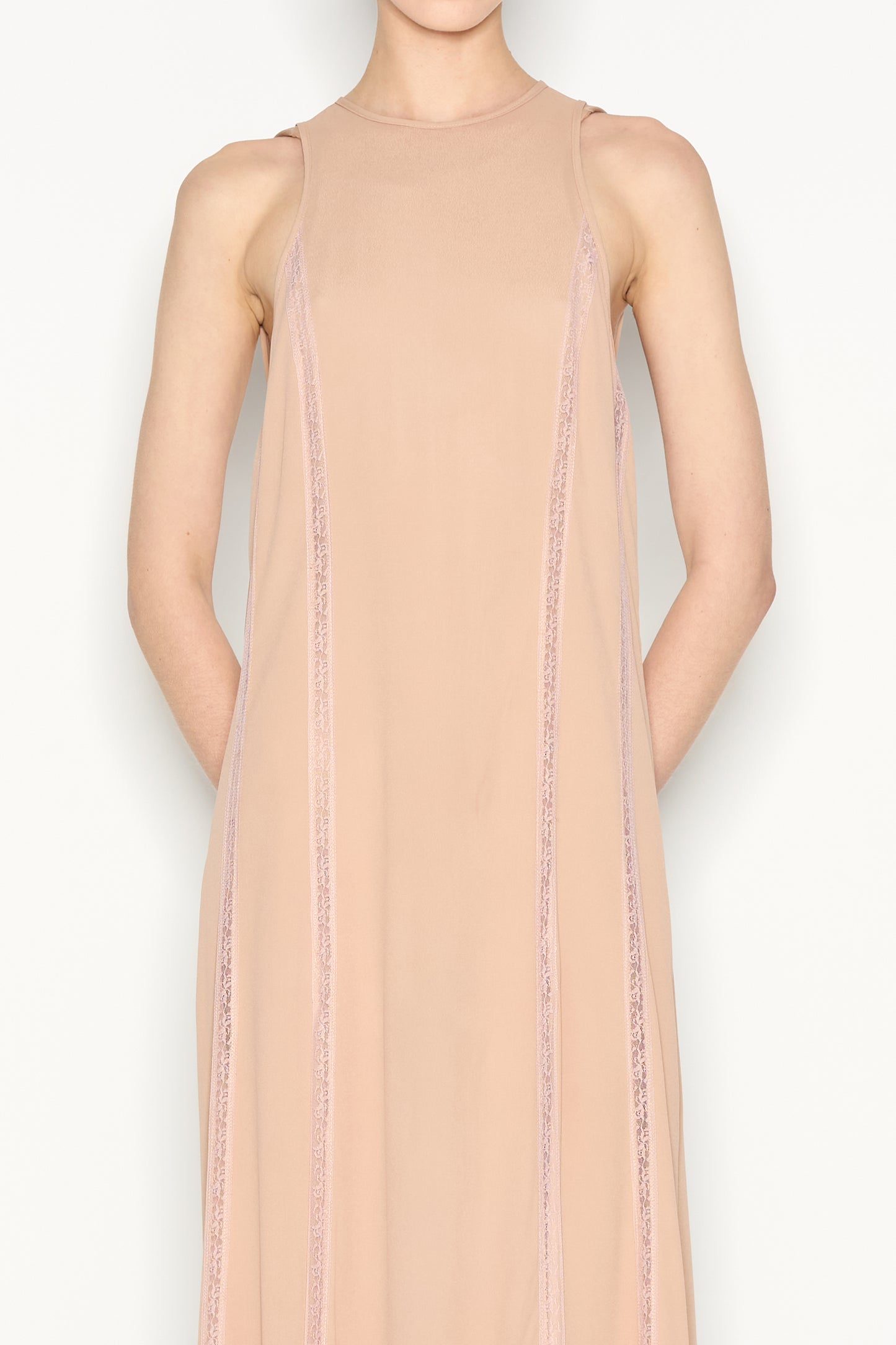 Nadia Rapti Air Long Dress Nude
