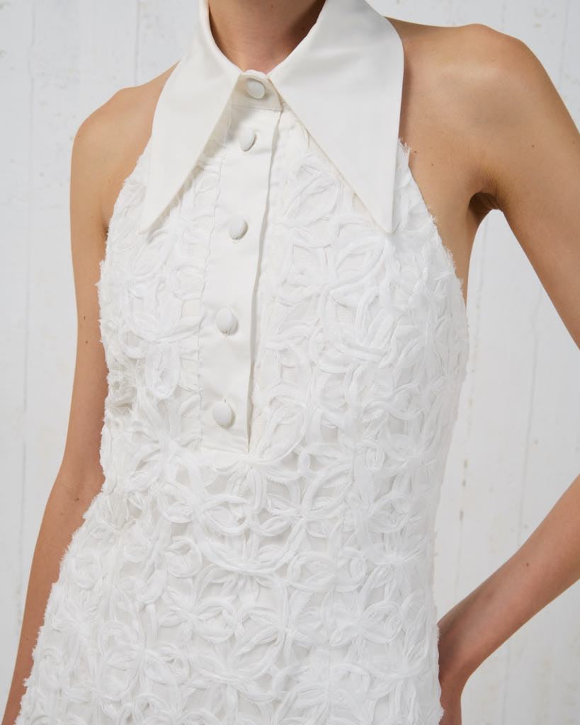 Stelios Koudounaris Garden Ruffled Dress