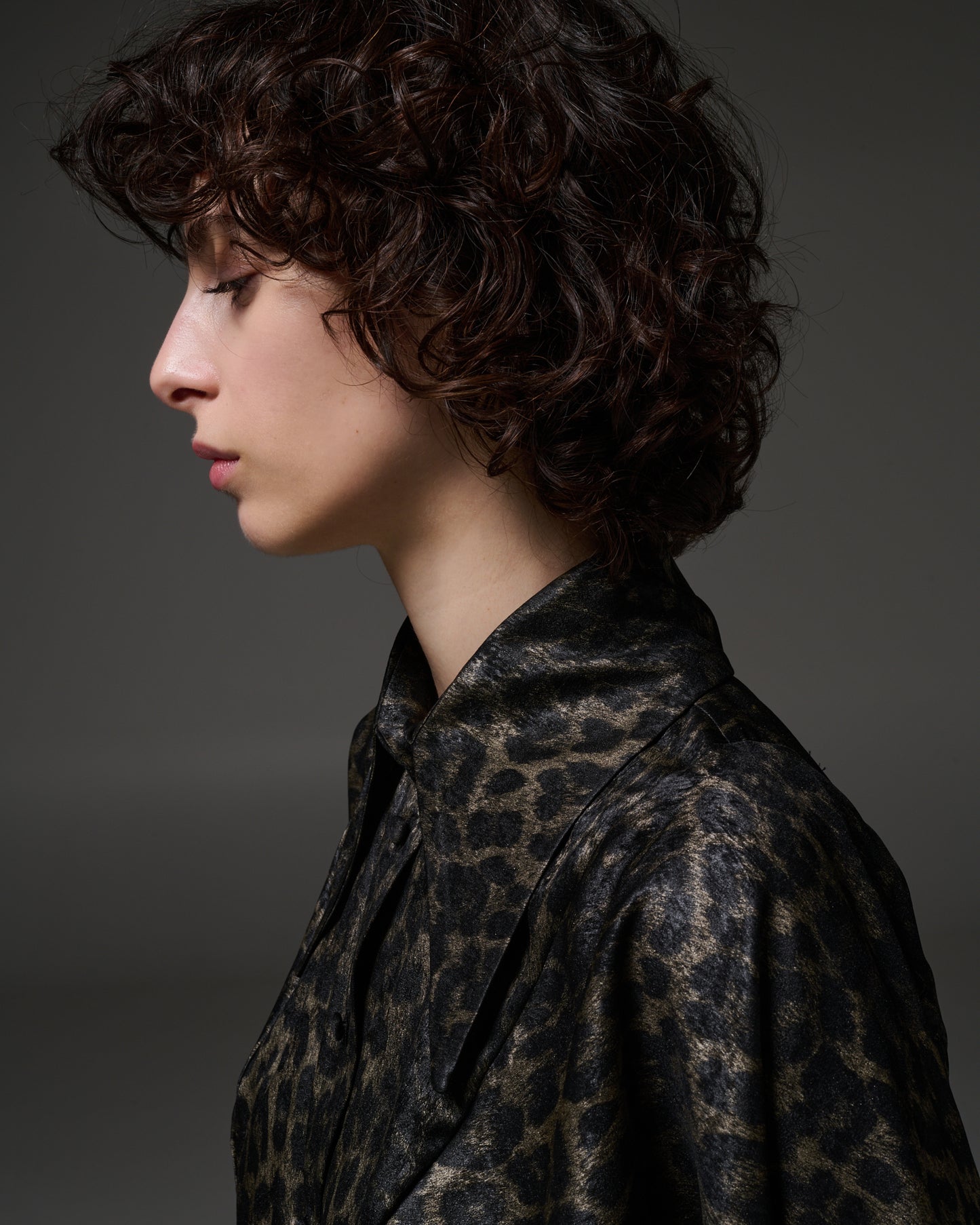 Stelios Koudounaris Animal Print Oversized Shirt