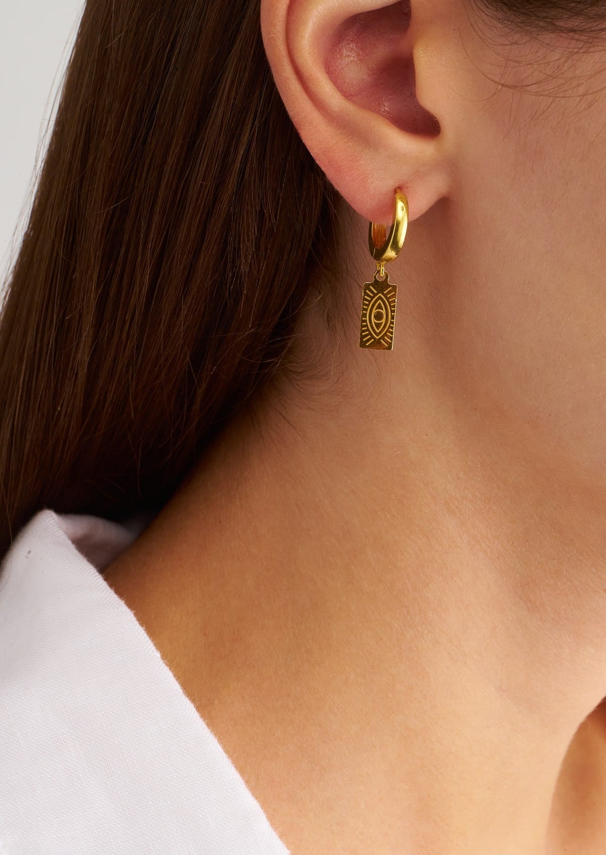 Hermina Delian Slip On Earrings Hold Plated