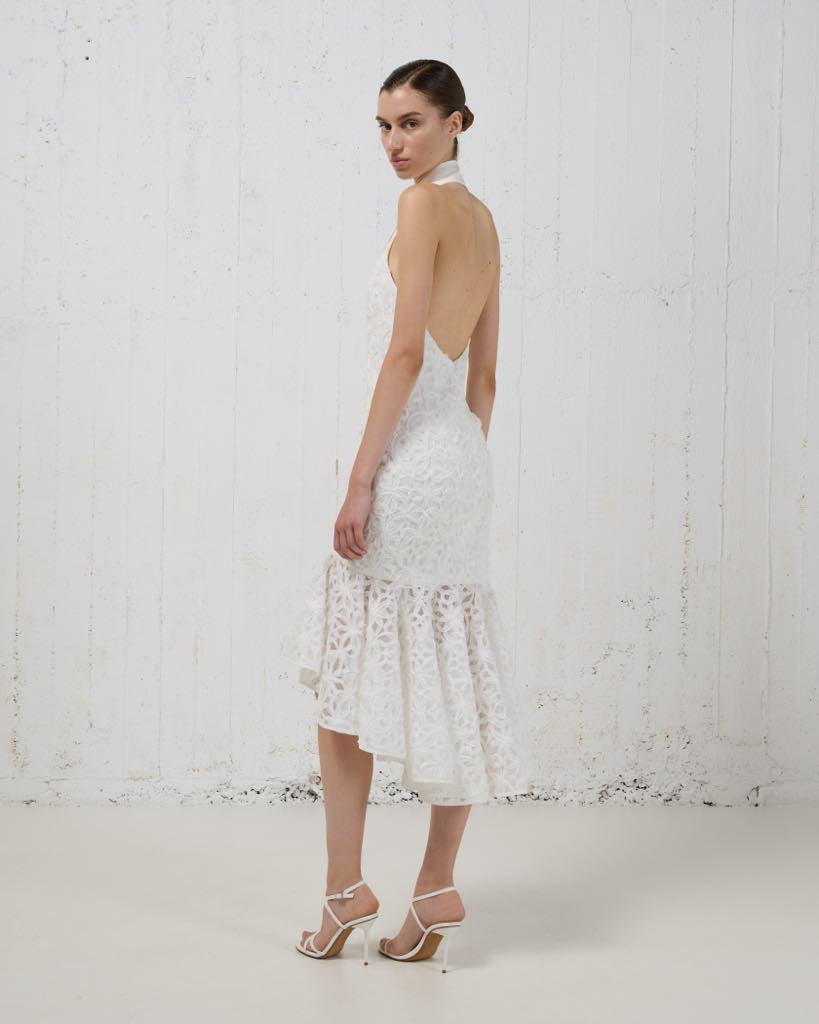 Stelios Koudounaris Garden Ruffled Dress