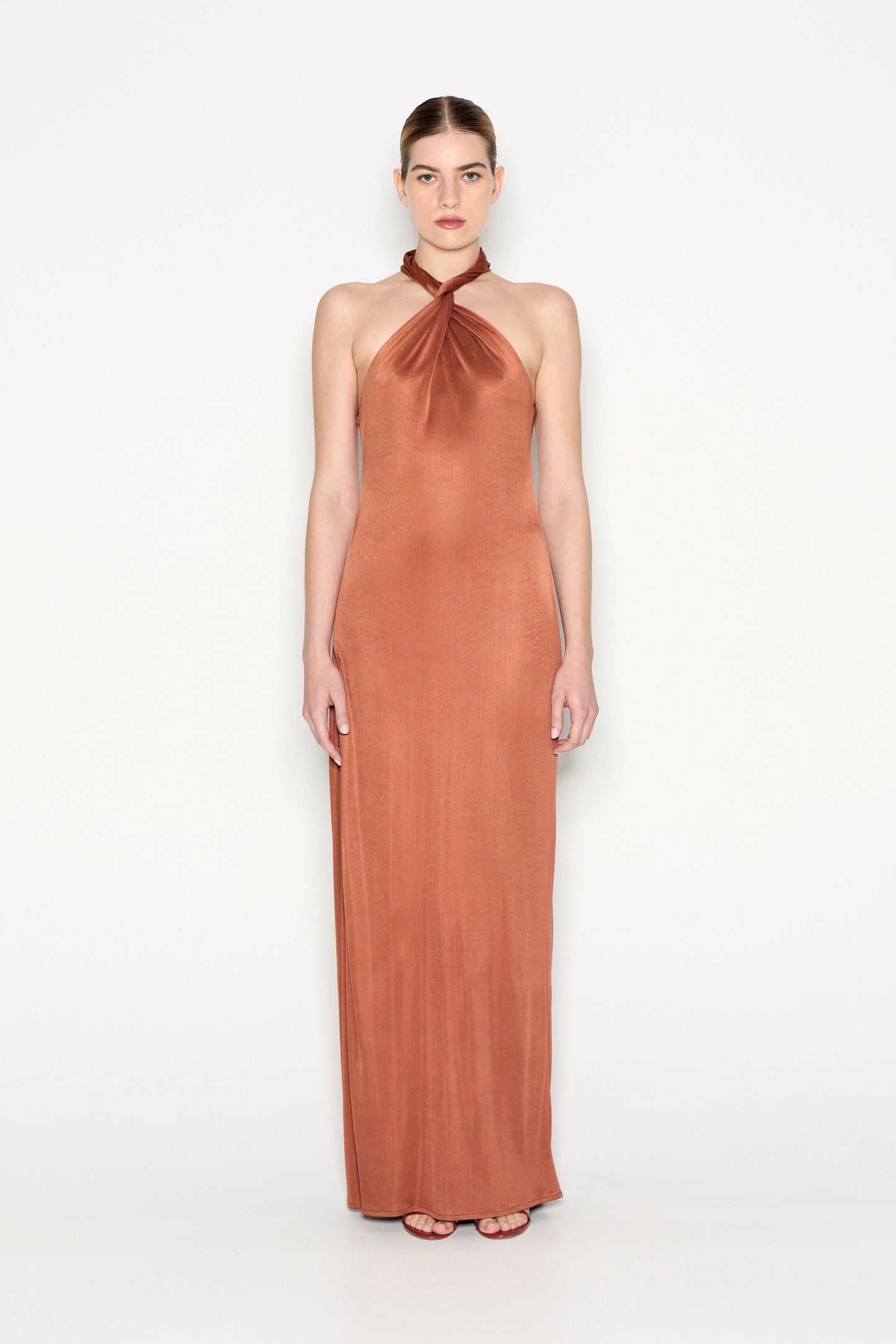Nadia Rapti Fiesta Long Dress Bronze