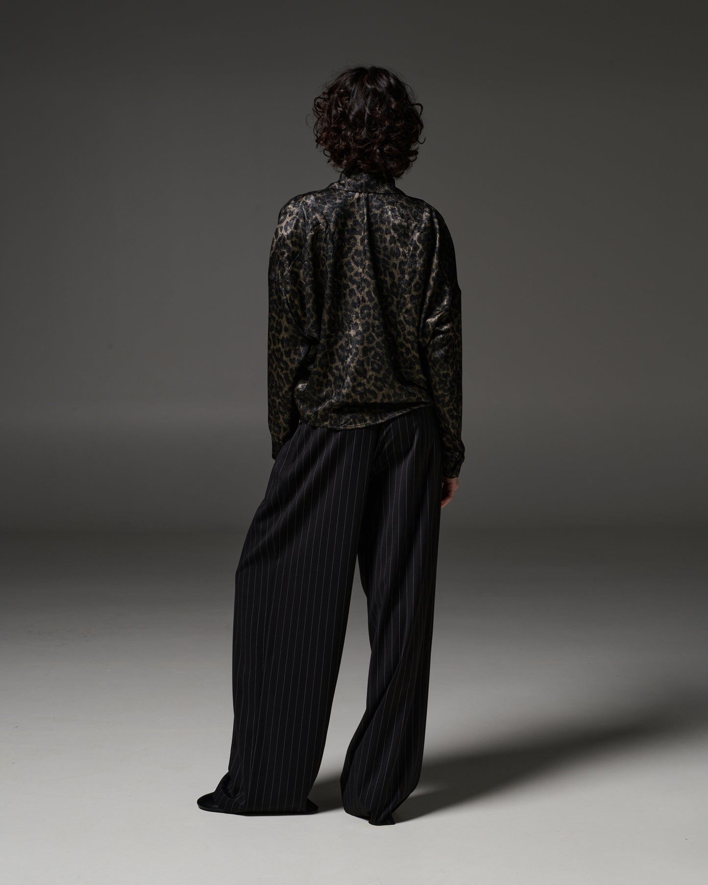 Stelios Koudounaris Animal Print Oversized Shirt