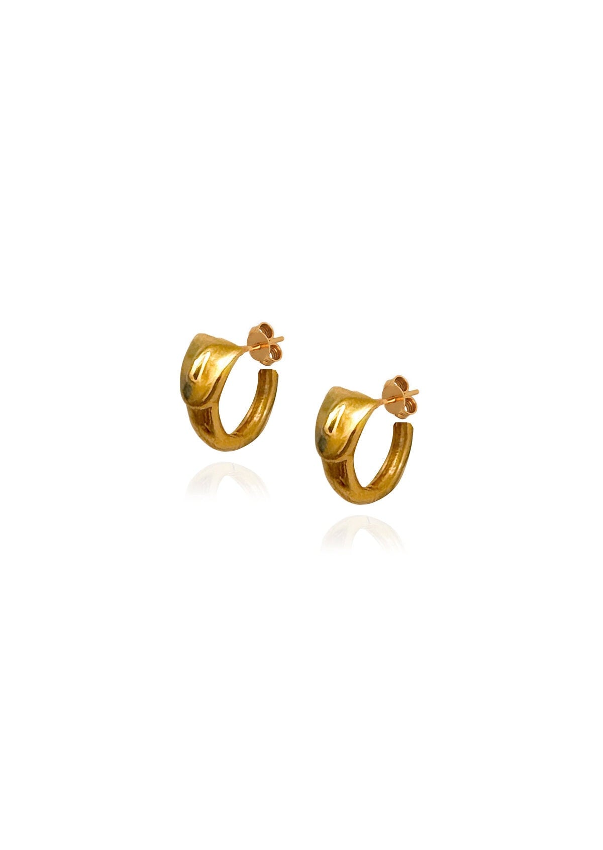 Hermina Inoe Mini Hoops Gold Plated
