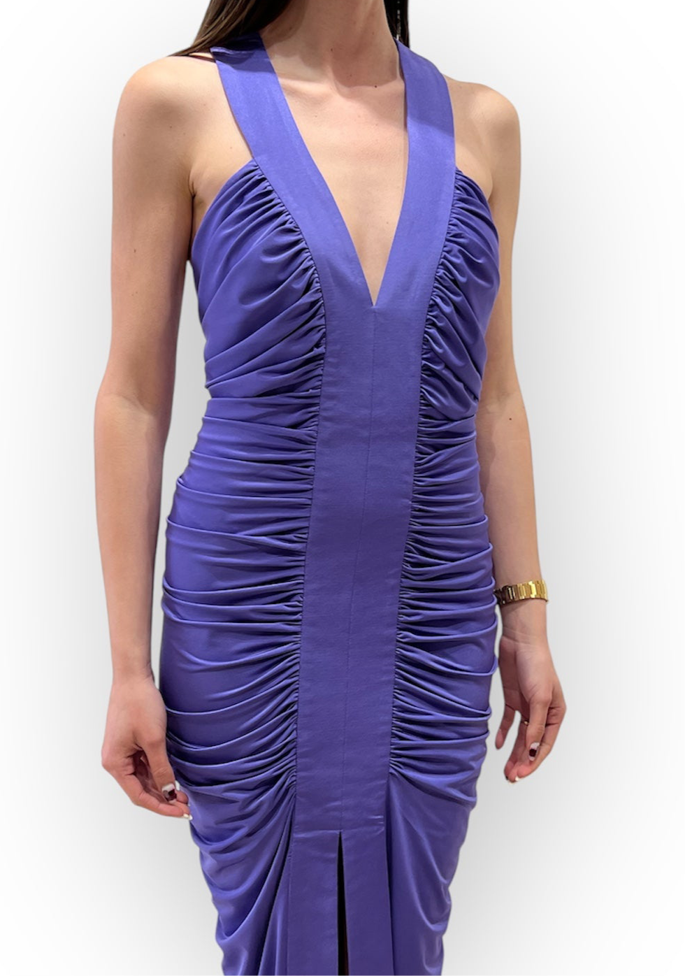 Stelios Koudounaris Ruched Jersey Dress