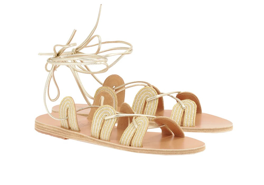 Ancient Greek Sandals Aristide Embroidery