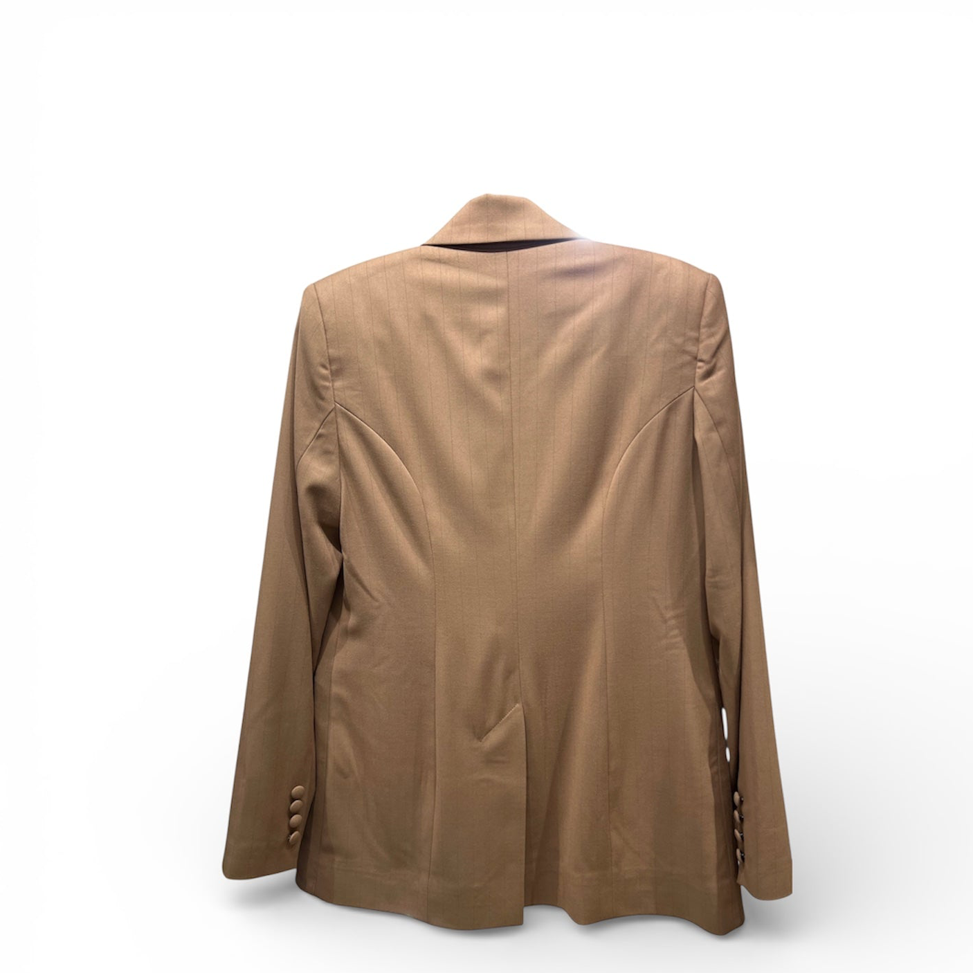 Stelios Koudounaris Pinstripe Blazer Brown