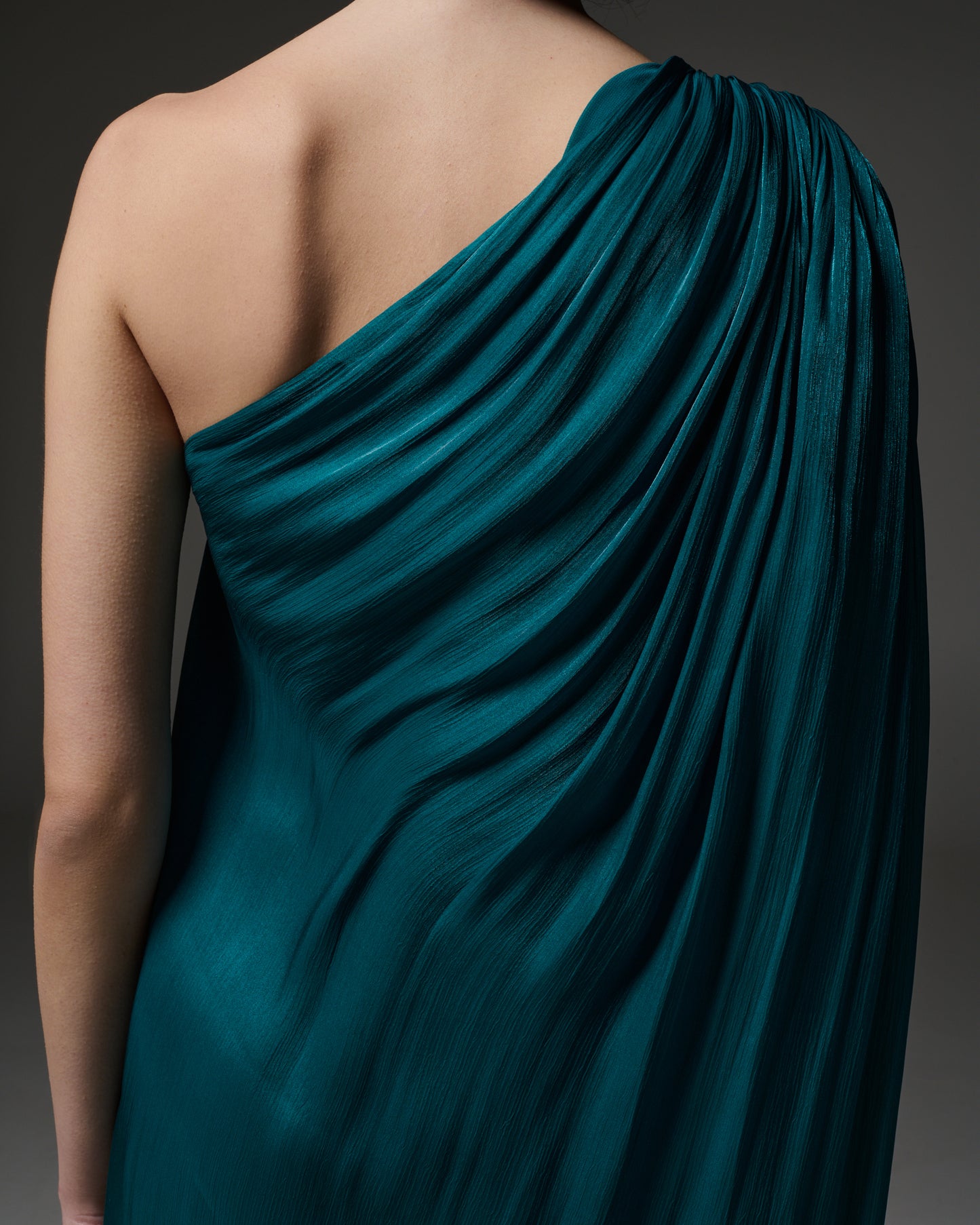 Stelios Koudounaris Oneshoulder Draped Dress