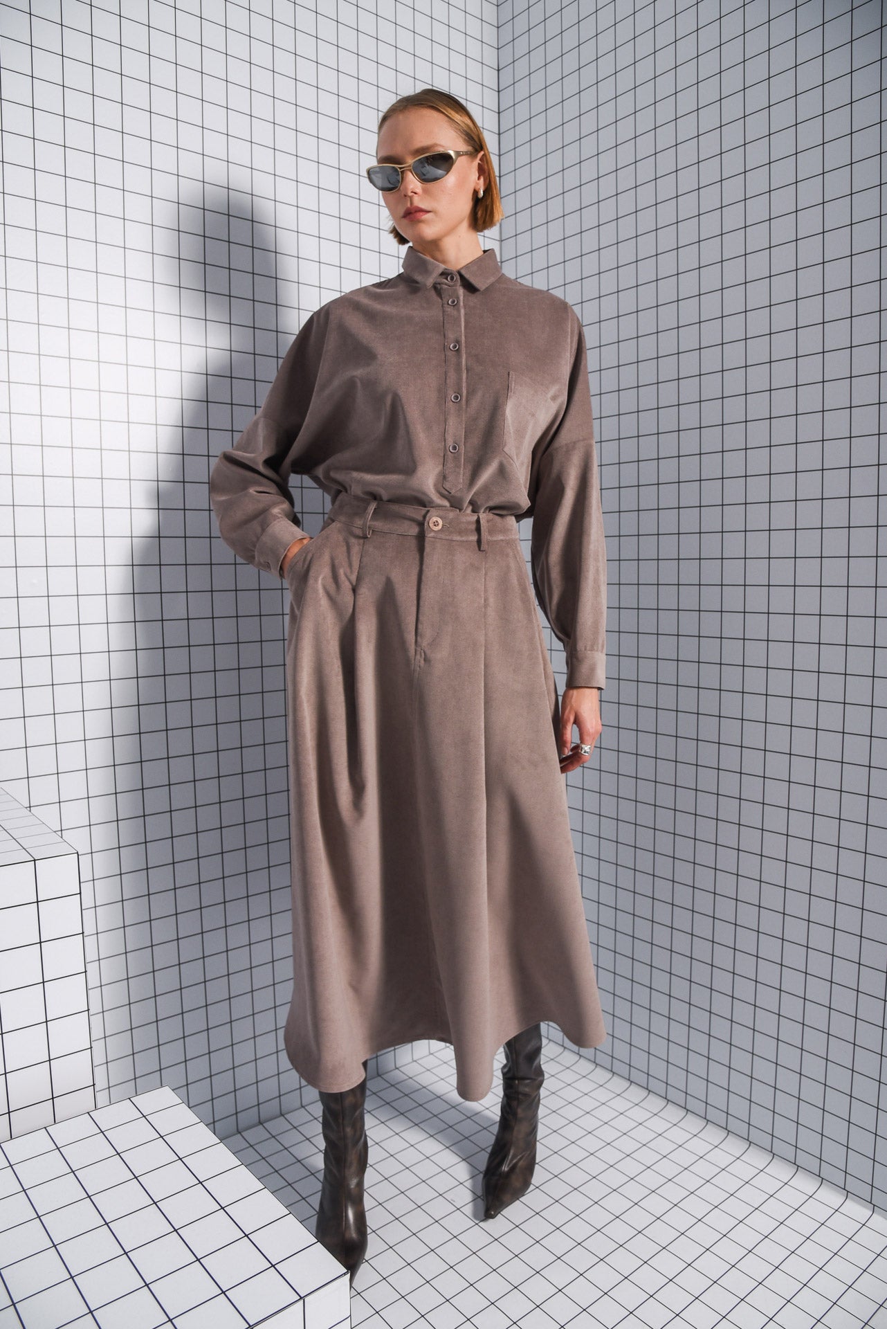 Arpyes Plan Midi Skirt