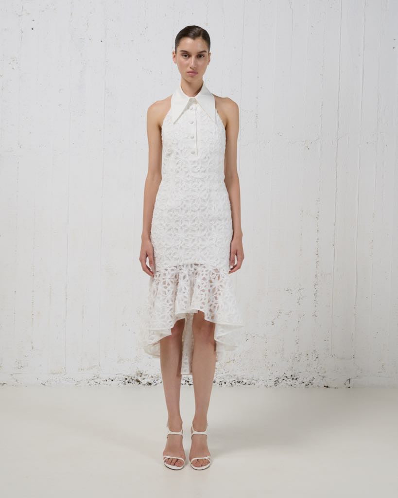 Stelios Koudounaris Garden Ruffled Dress