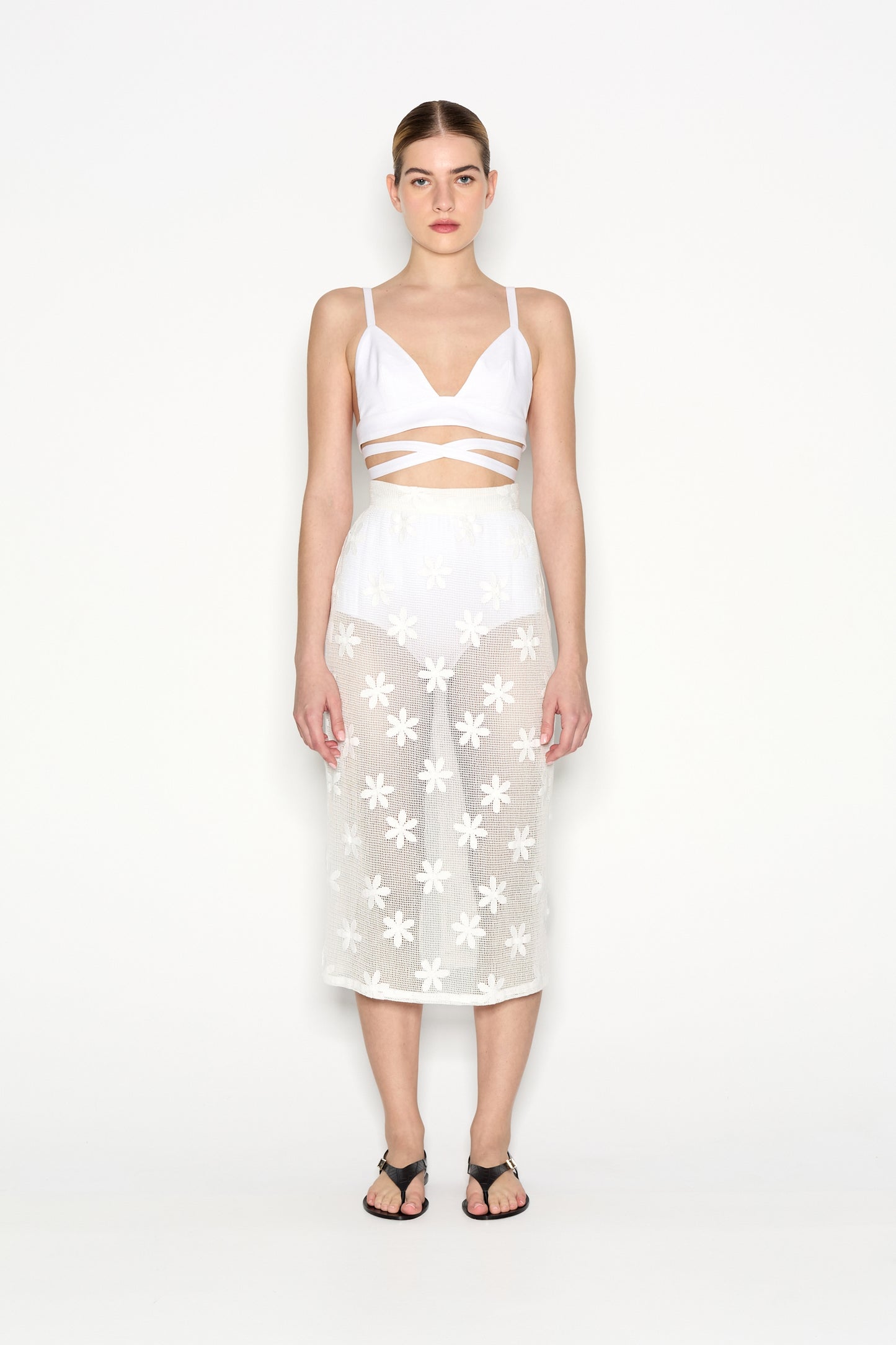 Nadia Rapti Margarita Skirt White