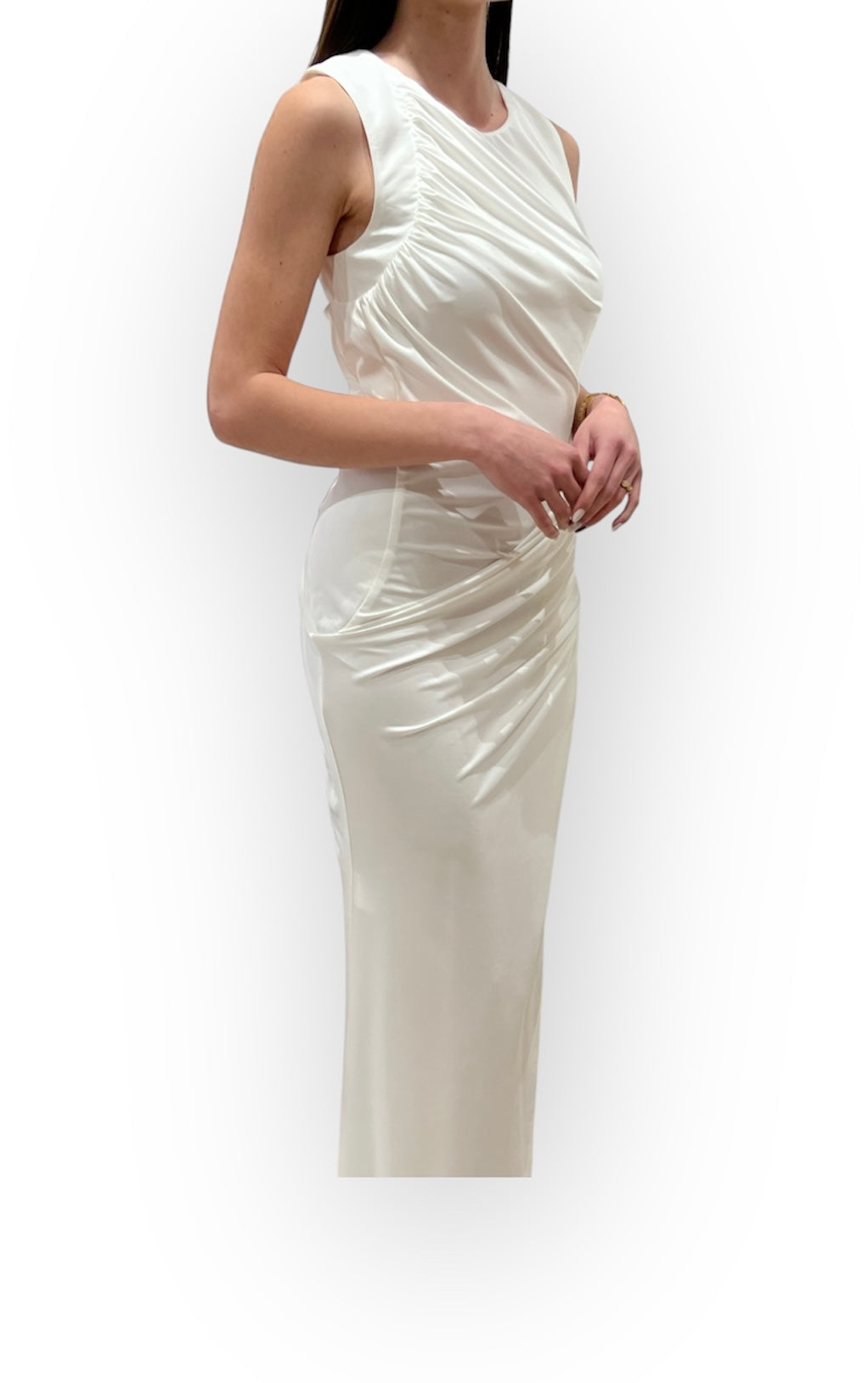 Stelios Koudounaris Bodycon Draped Long Dress