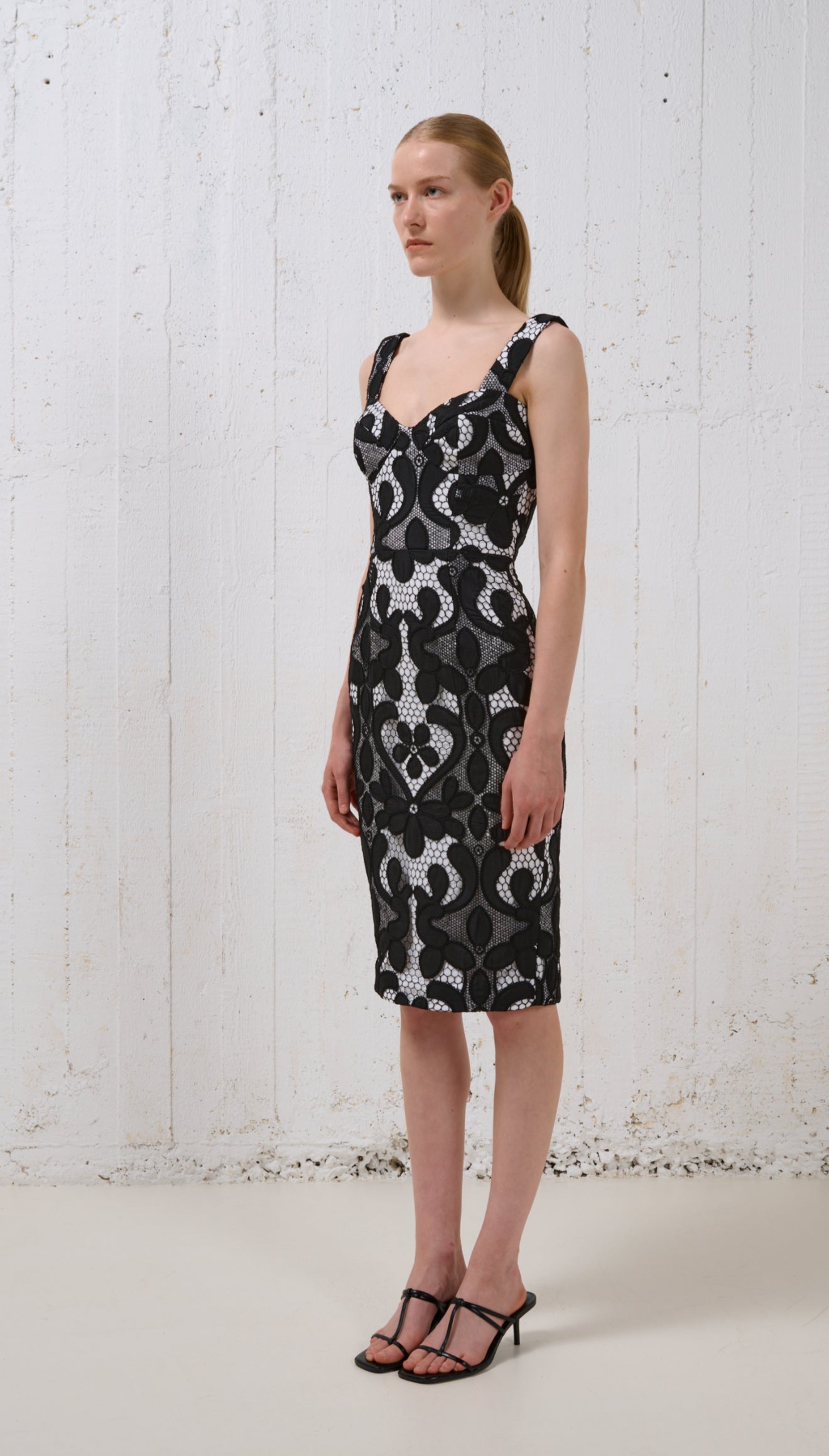 Stelios Koudounaris Lace Bodycon Dress