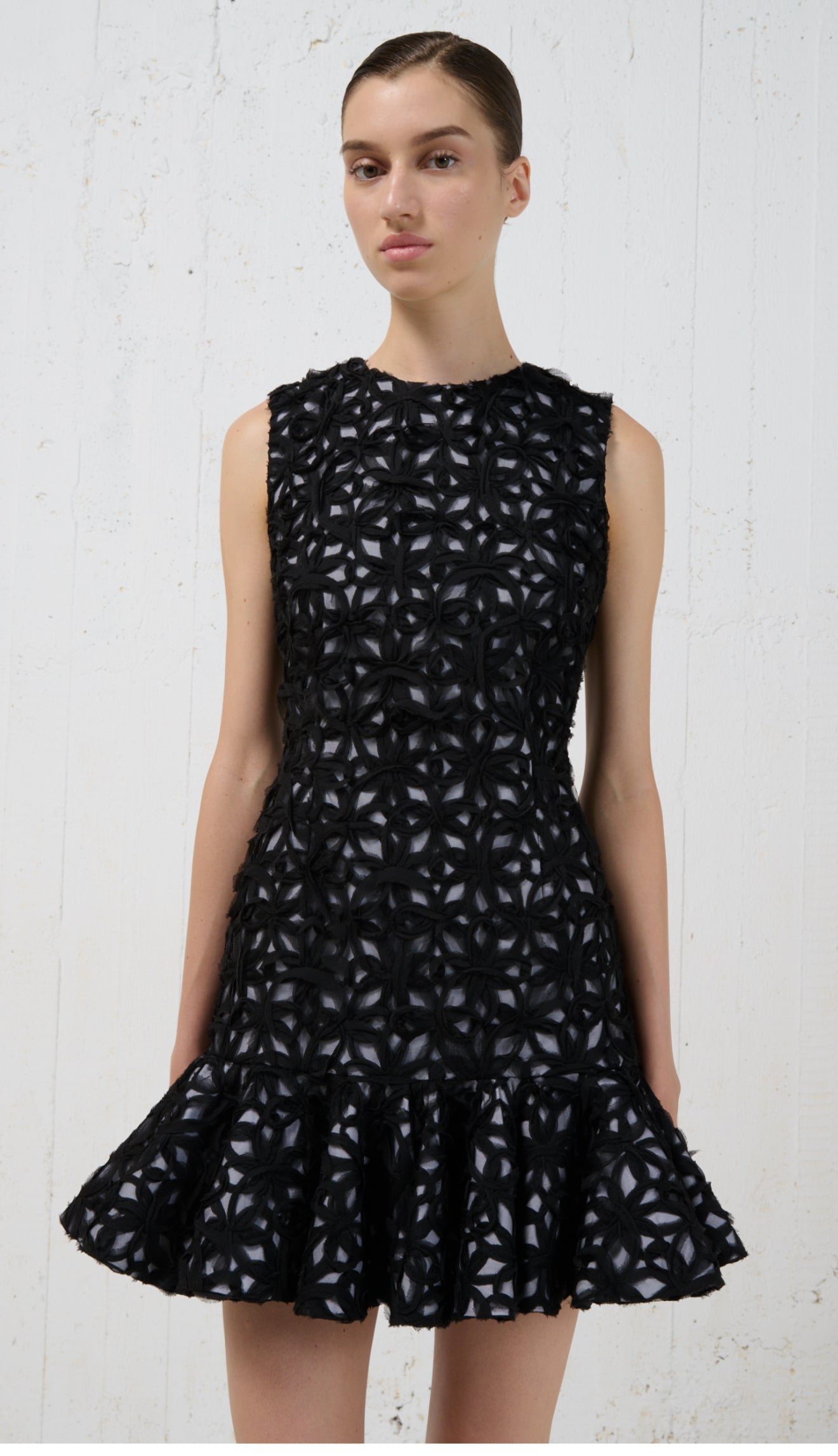 Stelios Koudounaris Garden Ruffled Mini Dress