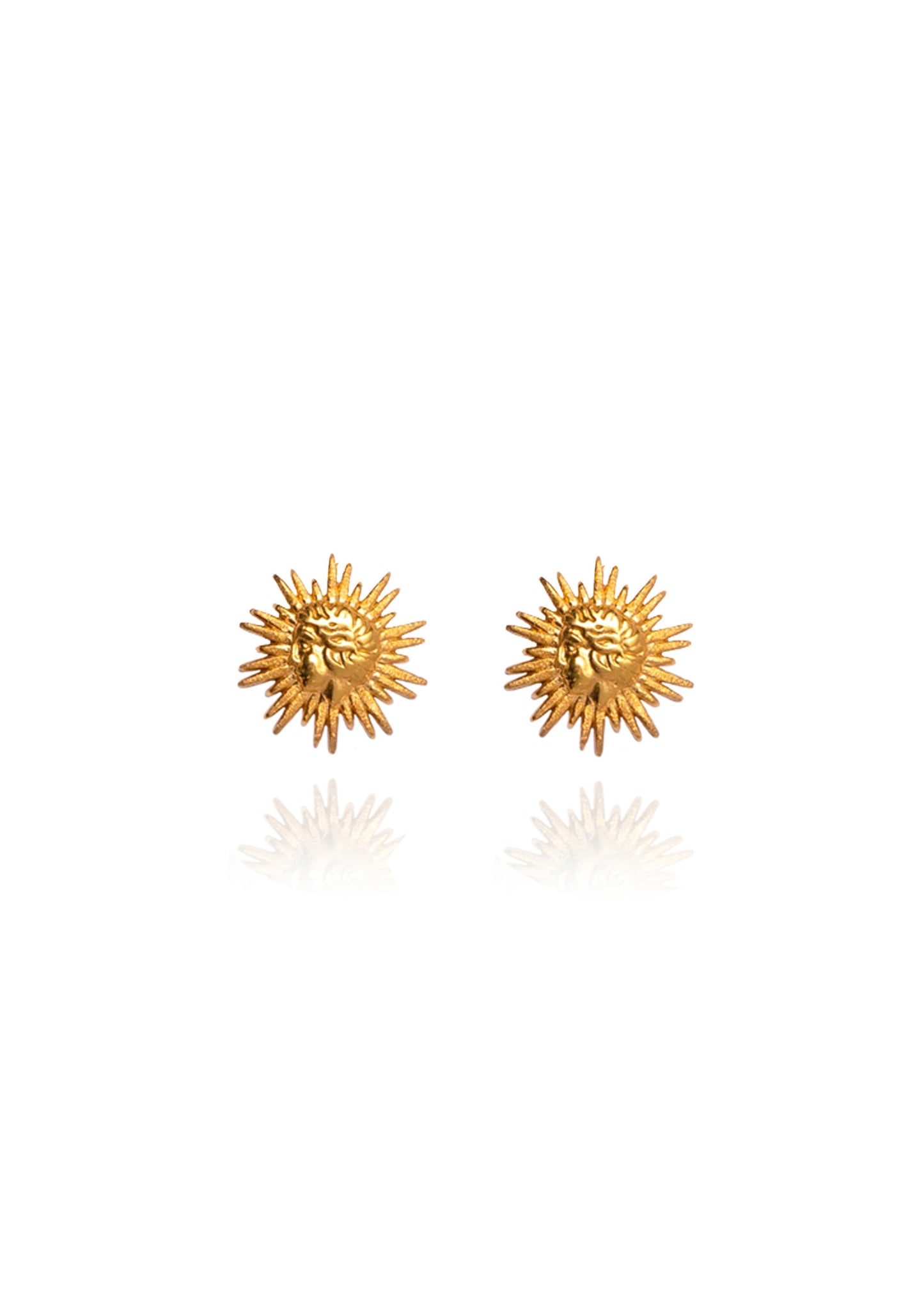 Hermina Sun Mini Studs Gold Plated