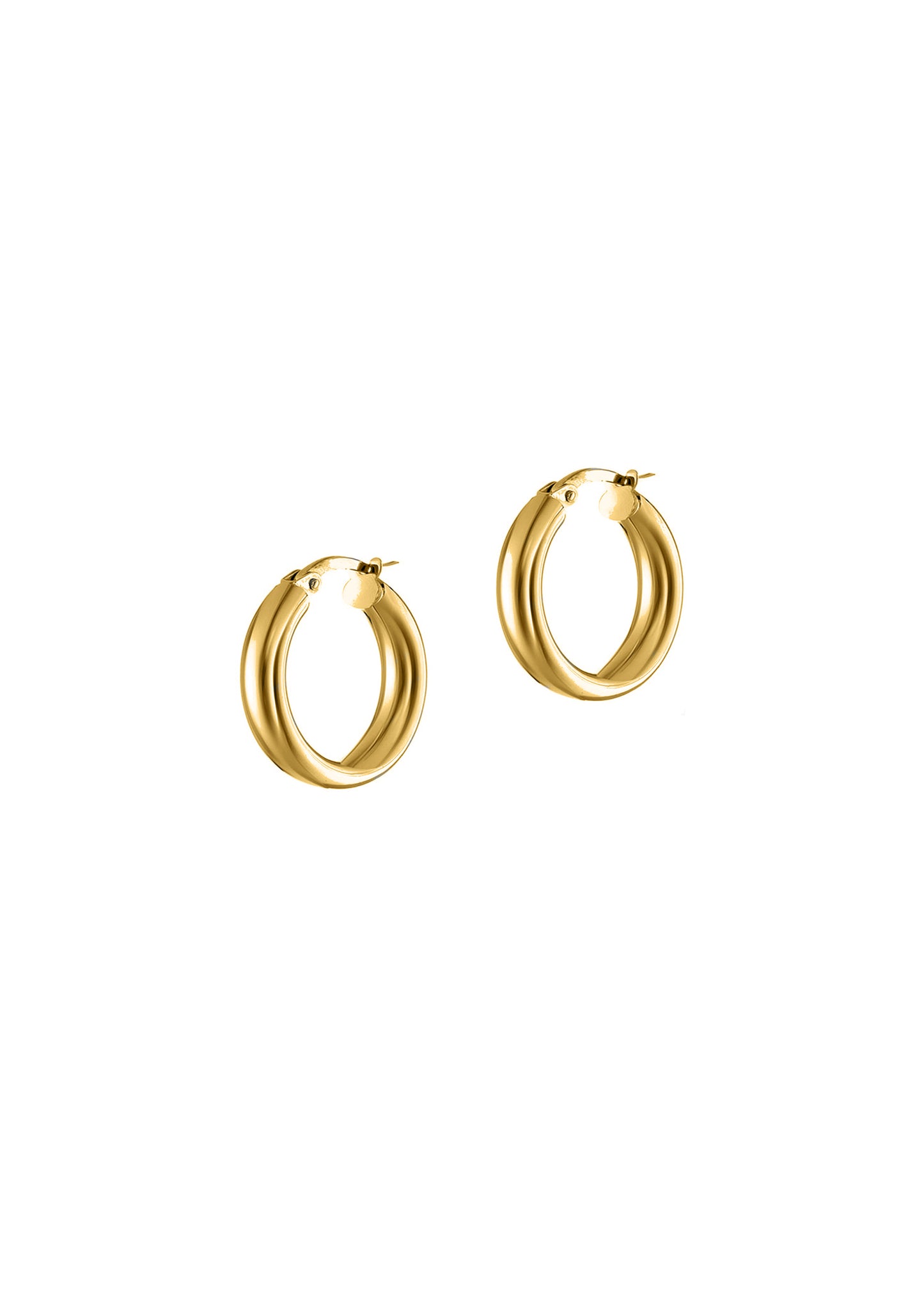 Hermina Adella Hoops Gold Plated