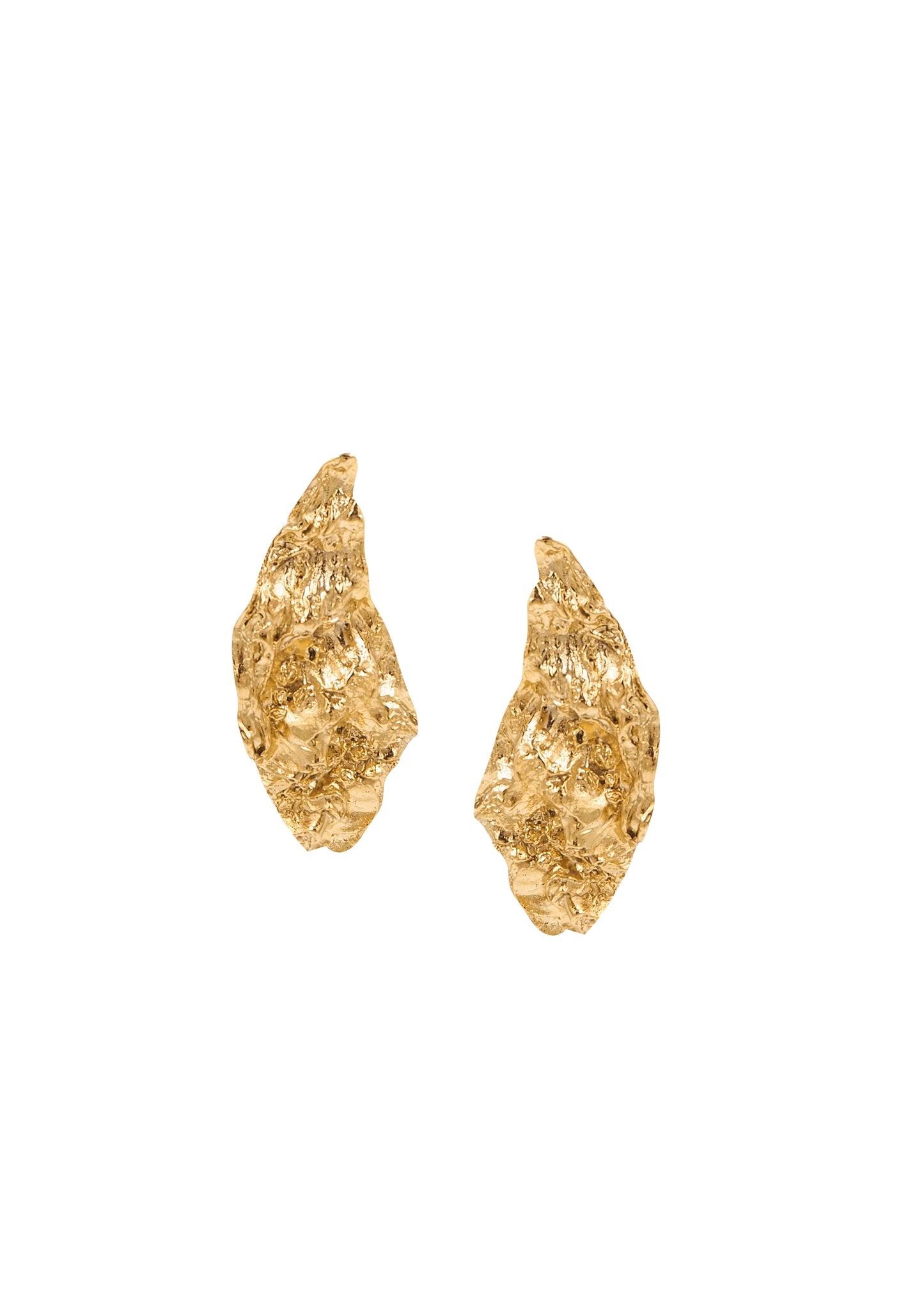 Hermina Nebula Symmetrical Small Earrings Gold Plated