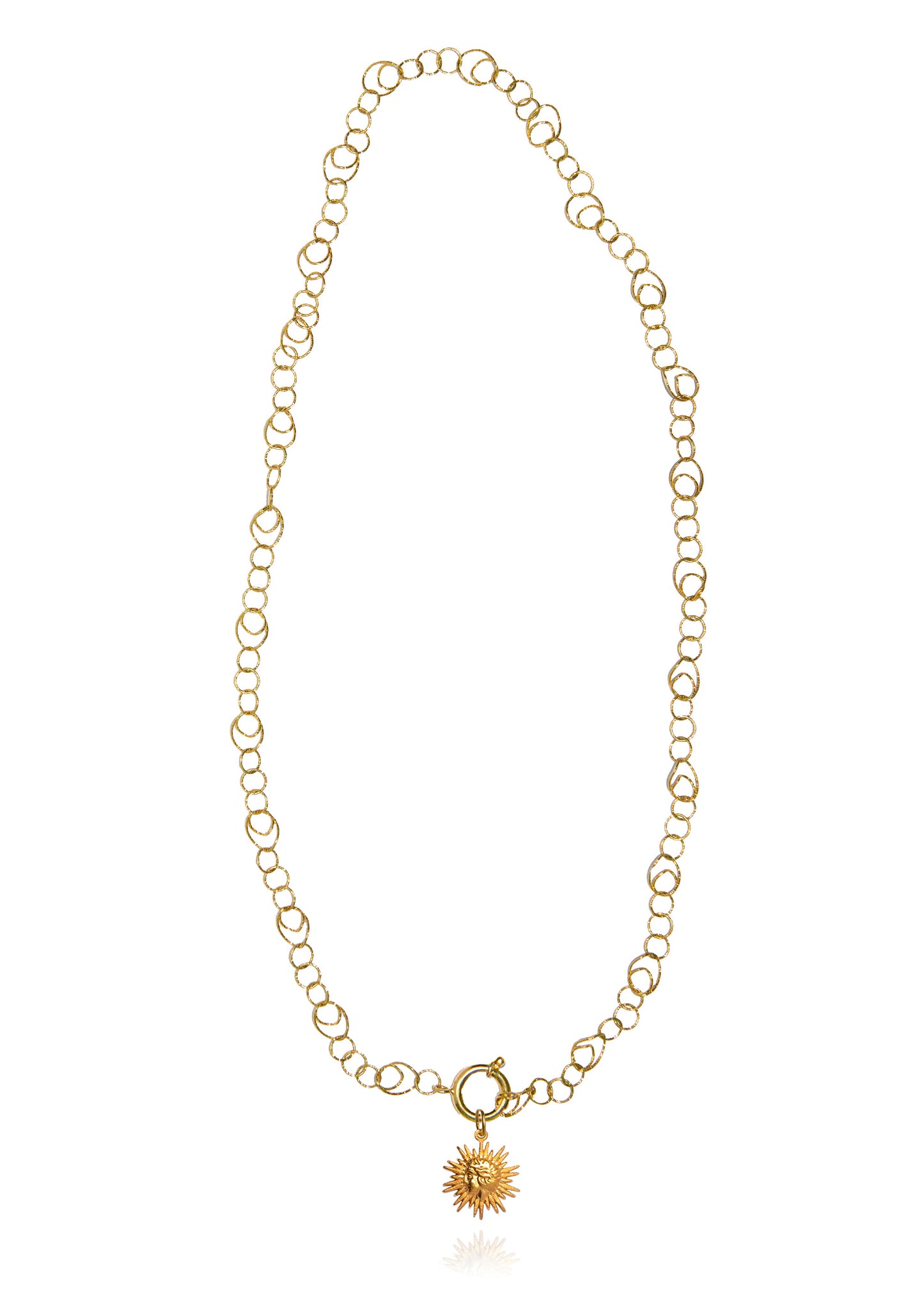 Hermina Sun Mini Medea Necklace Gold Plated