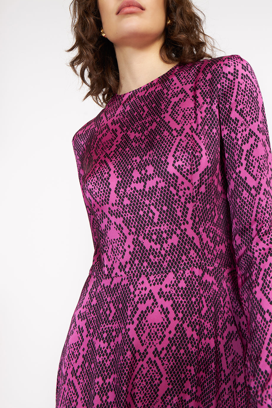 AnnieP Eliza Dress Snake Pink
