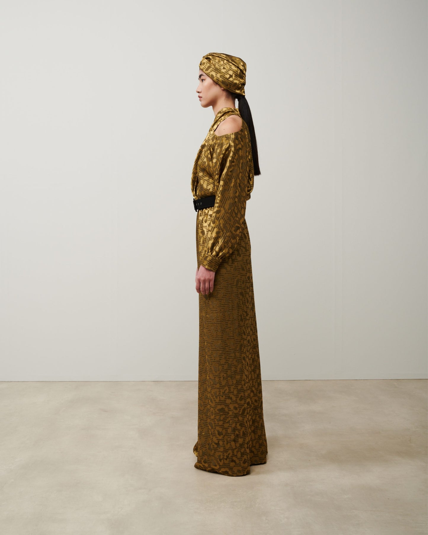 Stelios Koudounaris Crossed Neck Jumpsuit