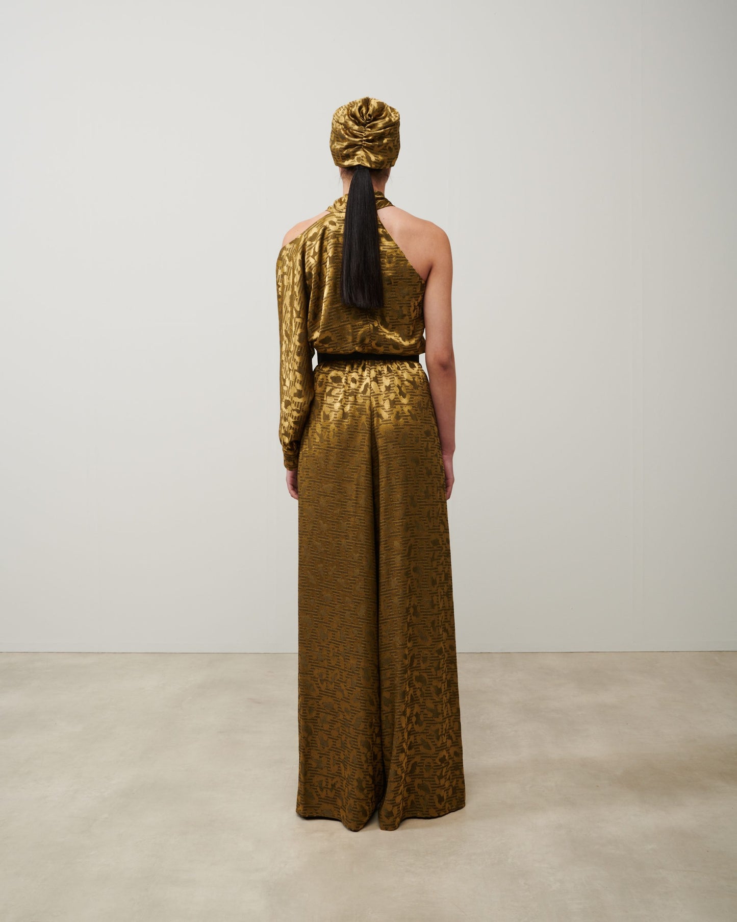 Stelios Koudounaris Crossed Neck Jumpsuit