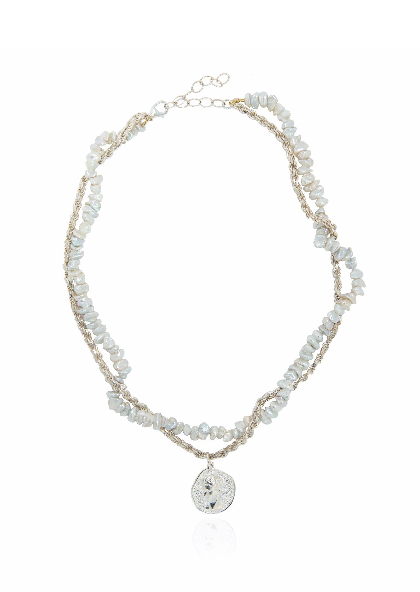 Hermis Small Matte Twisted Necklace