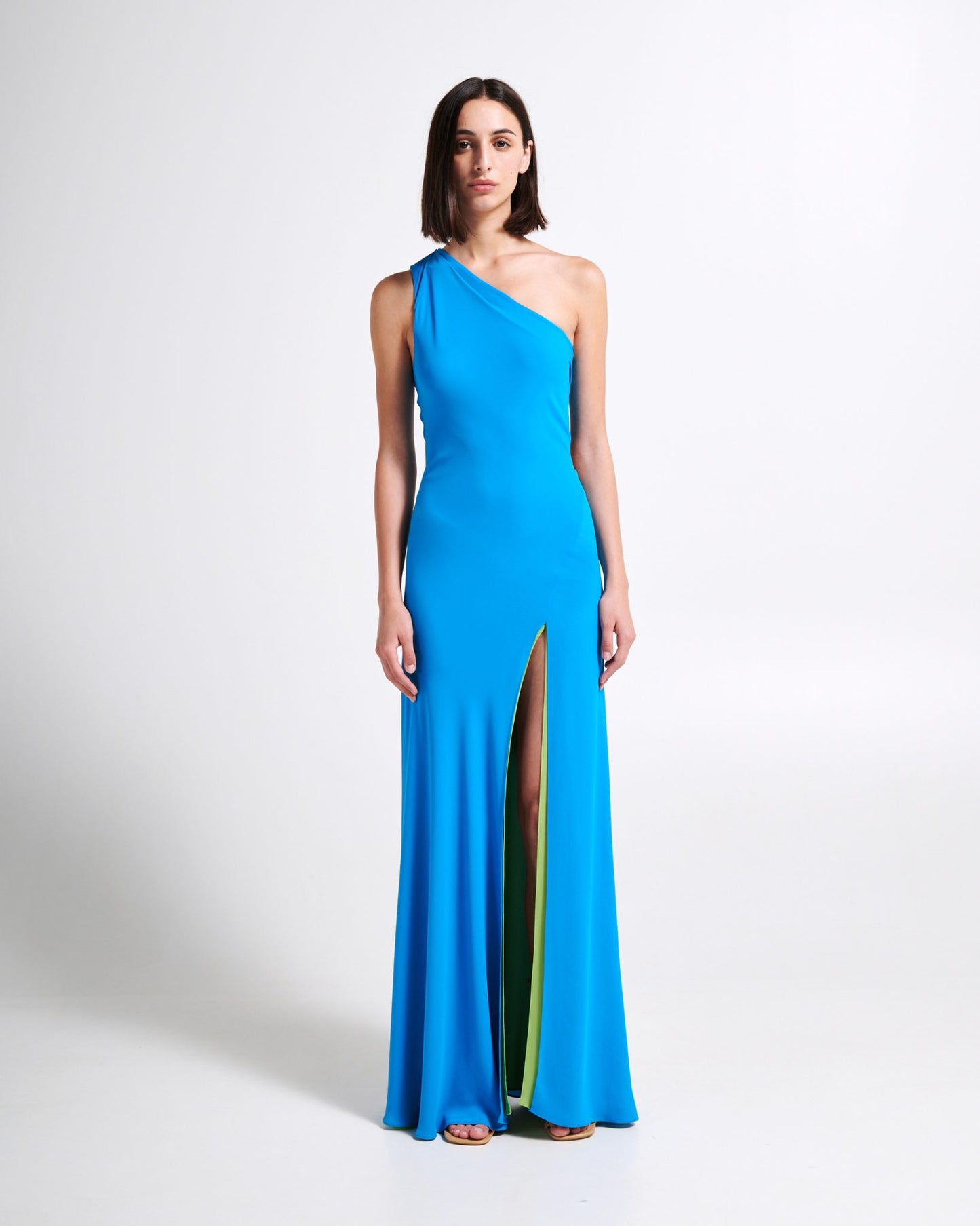 Stelios Koudounaris Back Bow Bias Cut Dress