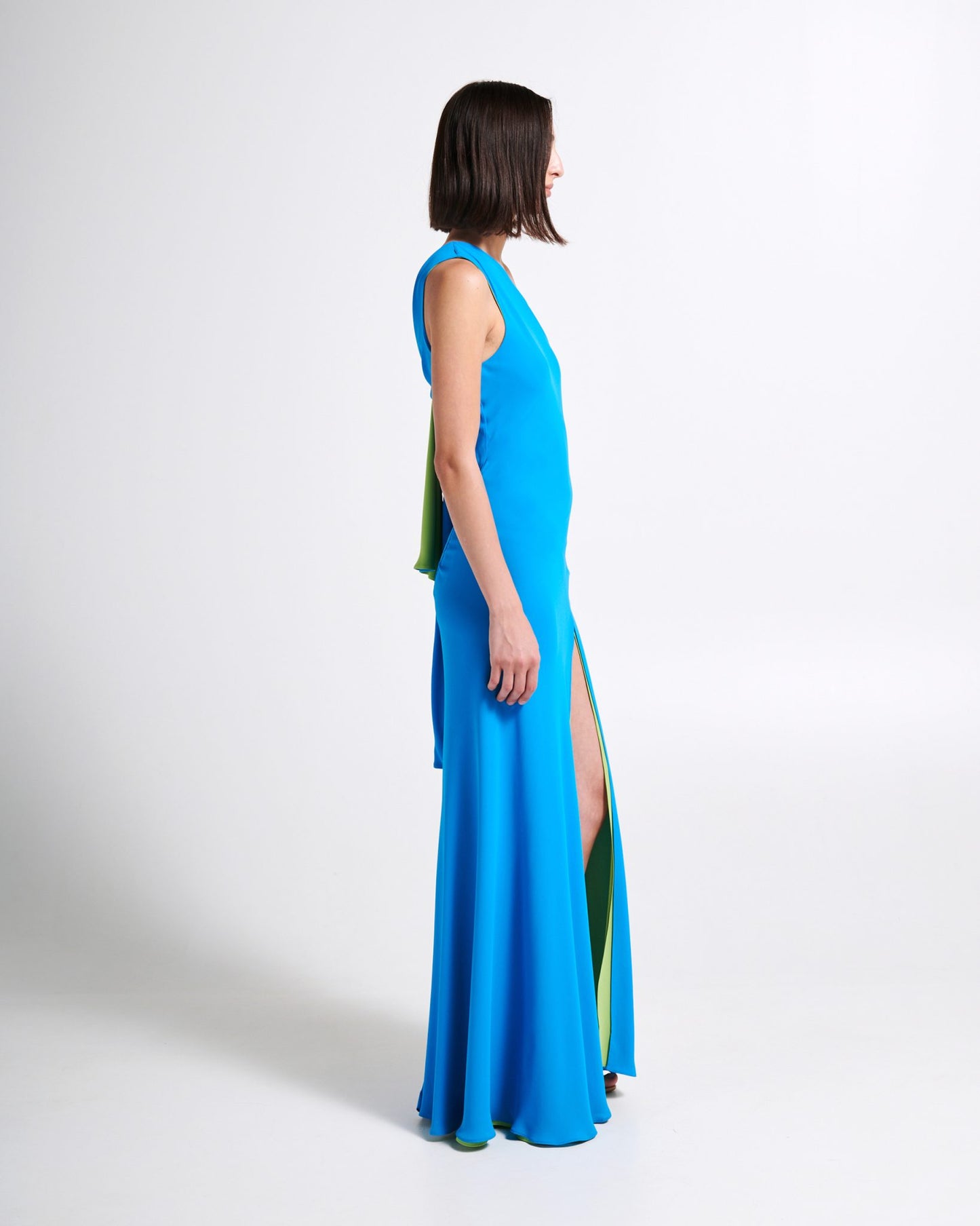 Stelios Koudounaris Back Bow Bias Cut Dress