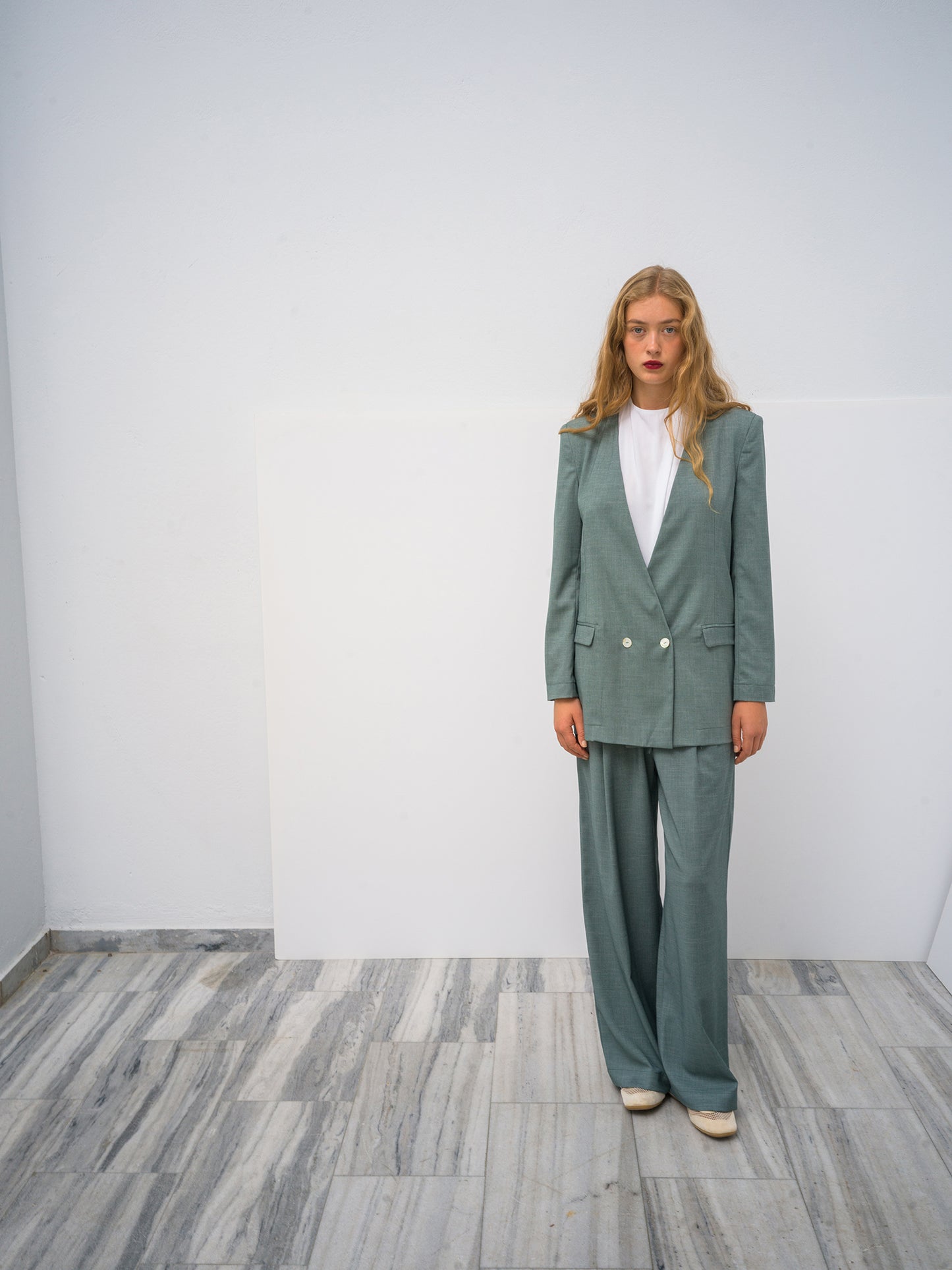 Key Pearl Blazer Sea-stone Green. *back in stock *