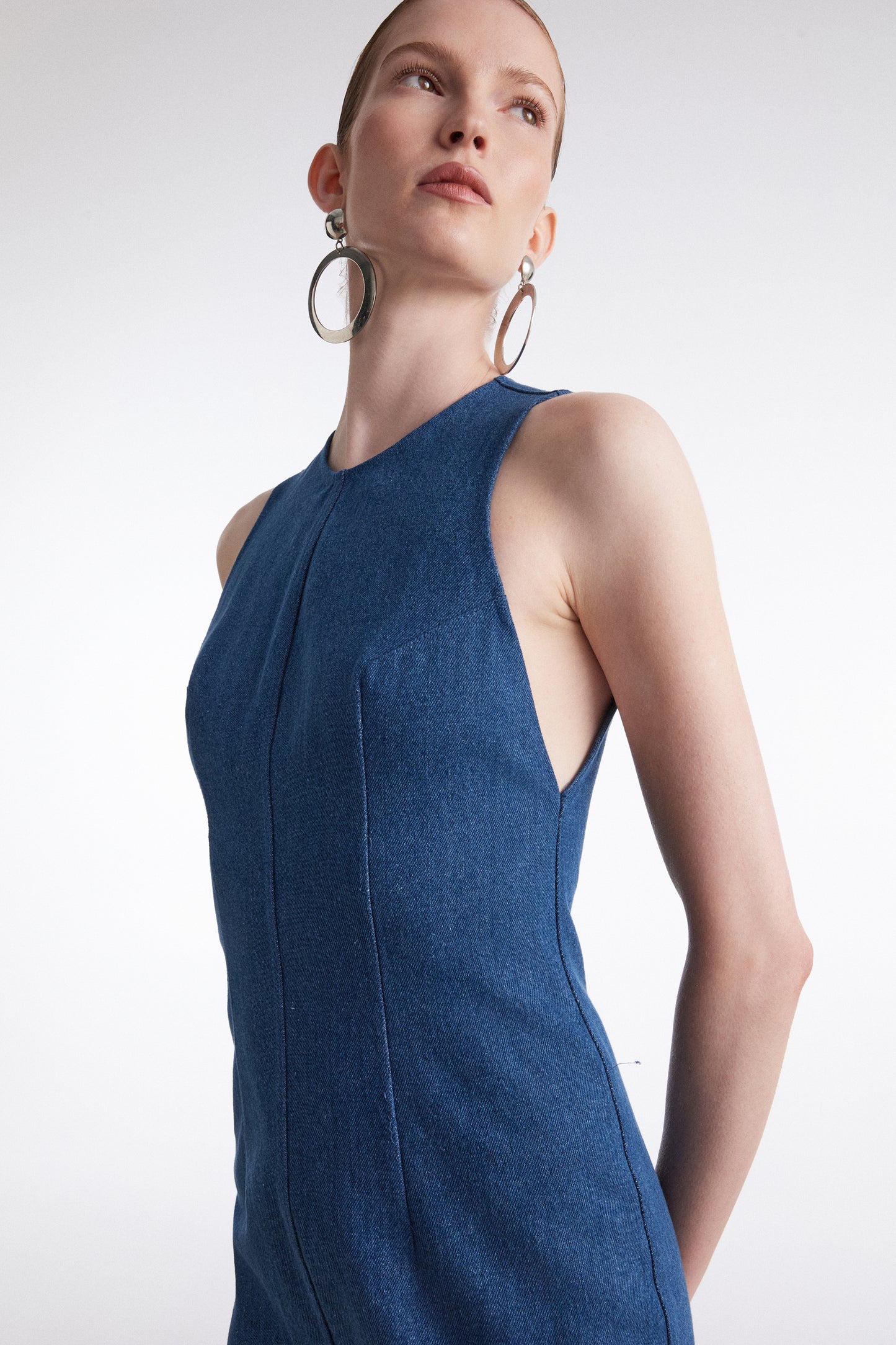 Nadia Rapti Saltwater Denim Dress Blue