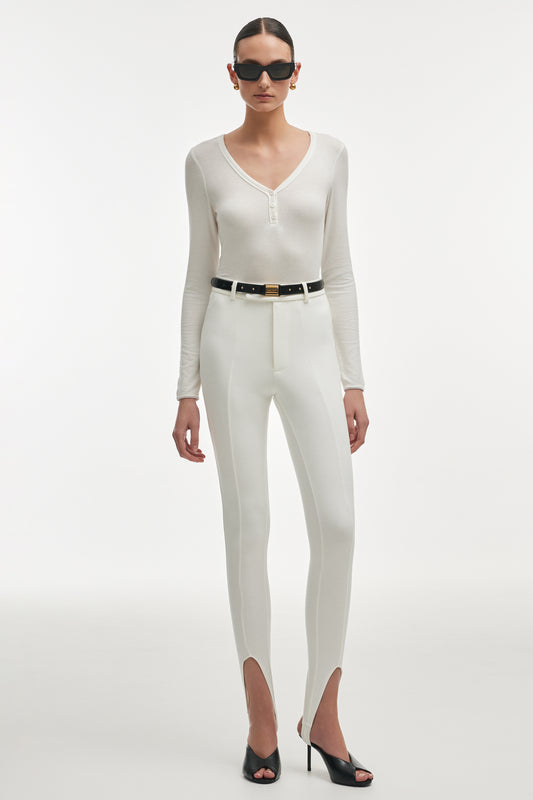 Nadia Rapti Simone Leather Belt Black