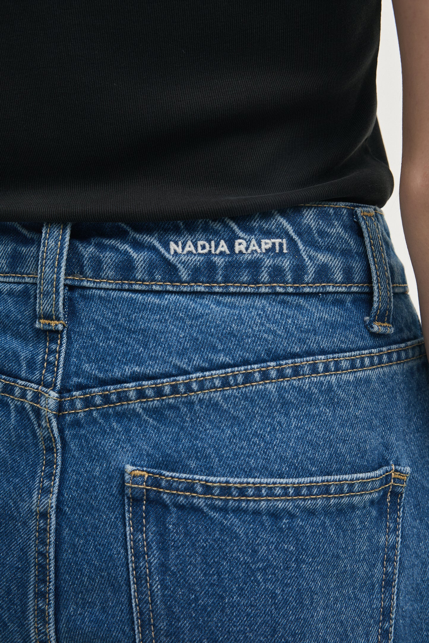 Nadia Rapti Indigo Denim Trousers