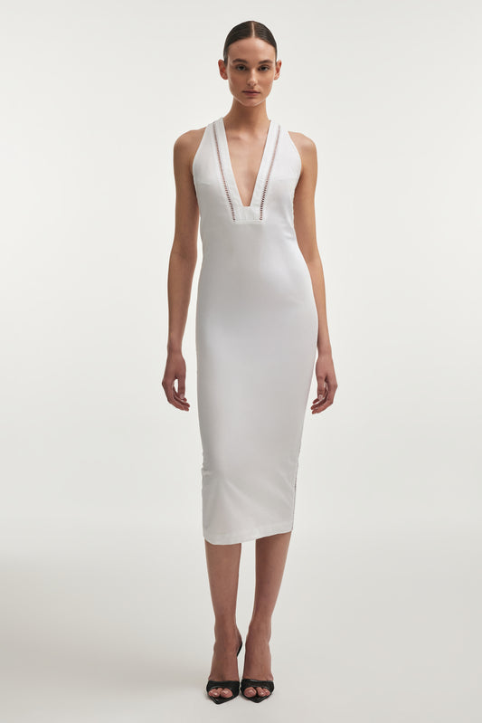 Nadia Rapti Dama Dress White