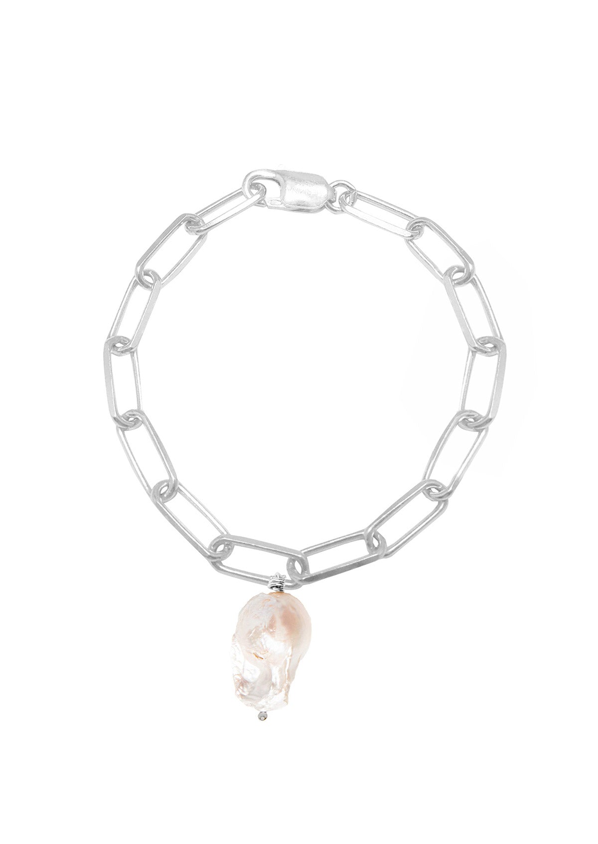 Hermina Yasemi Baroque Pearl Bracelet Silver