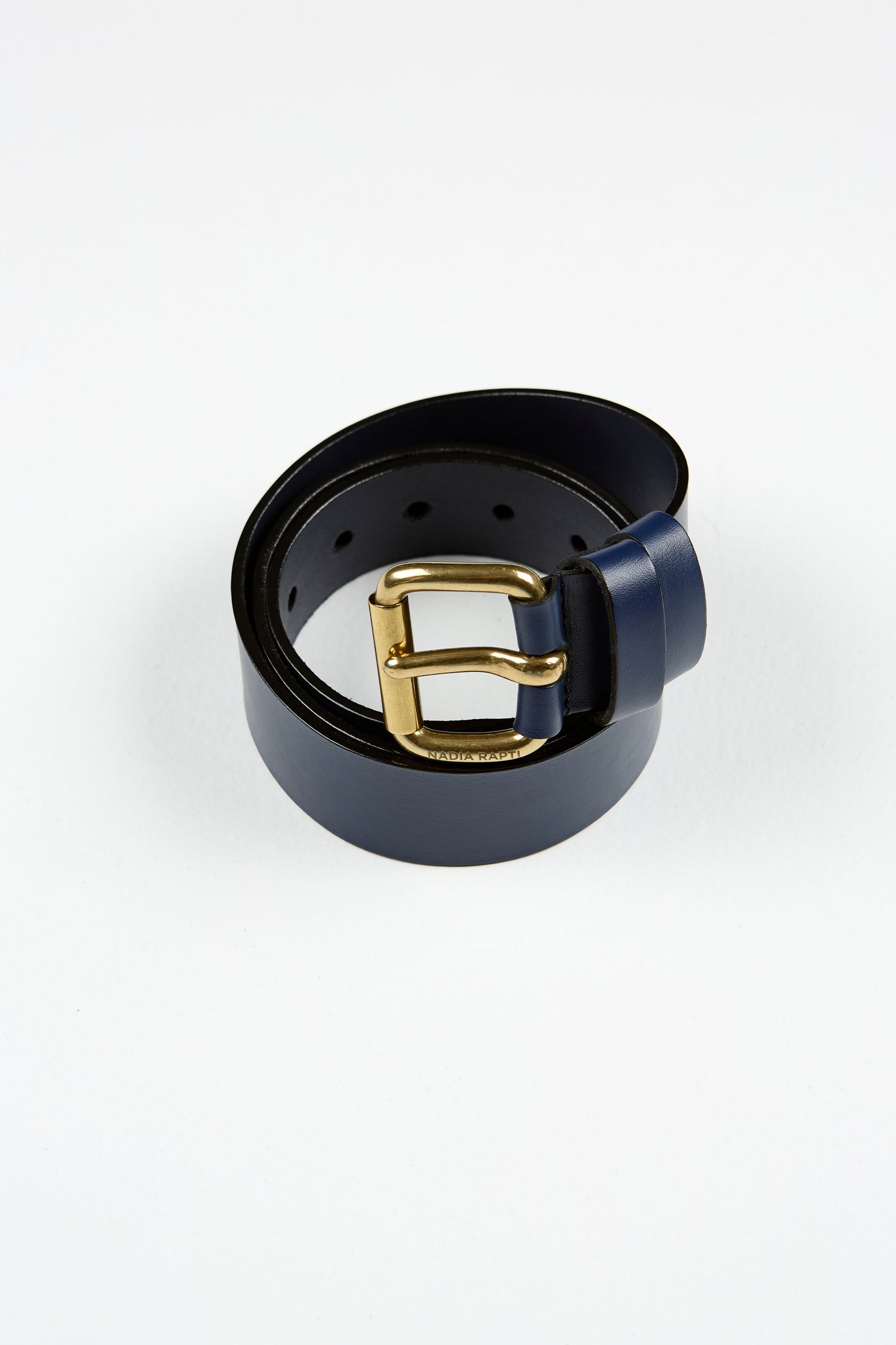 Nadia Rapti Globe Leather Belt