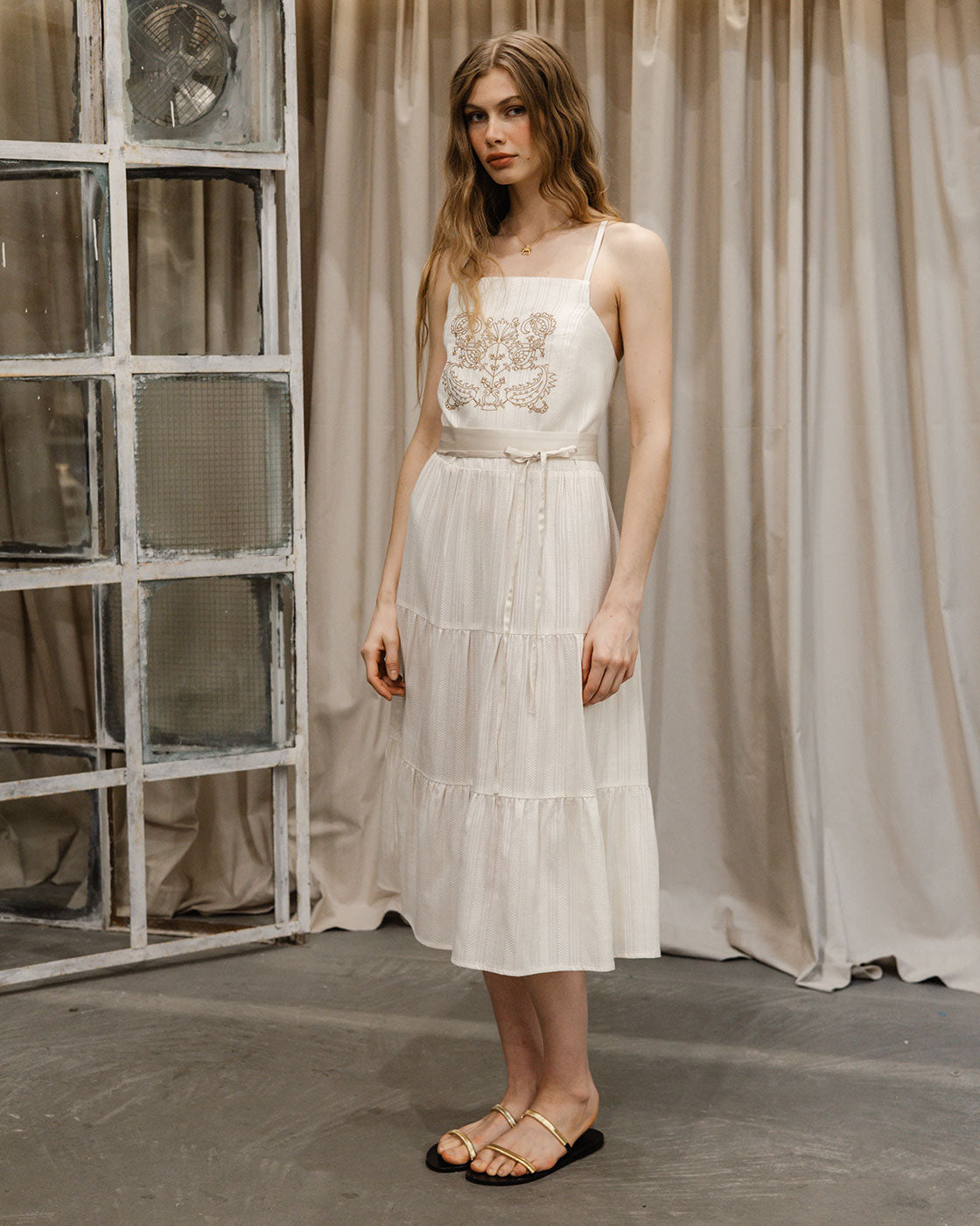 Klotho Eirini Dress Ivory