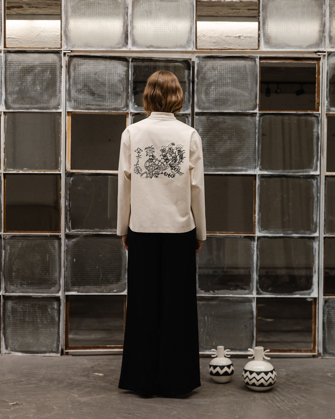 Klotho Tsalapeteinos Jacket Ivory