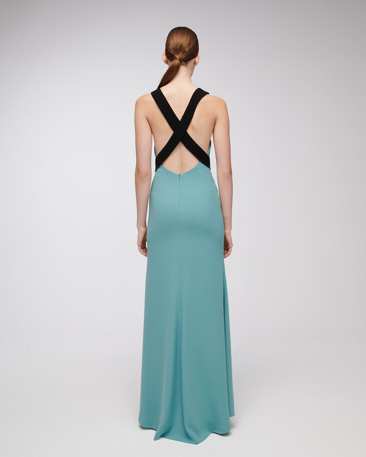Stelios Koudounaris Crossed Back Long Dress