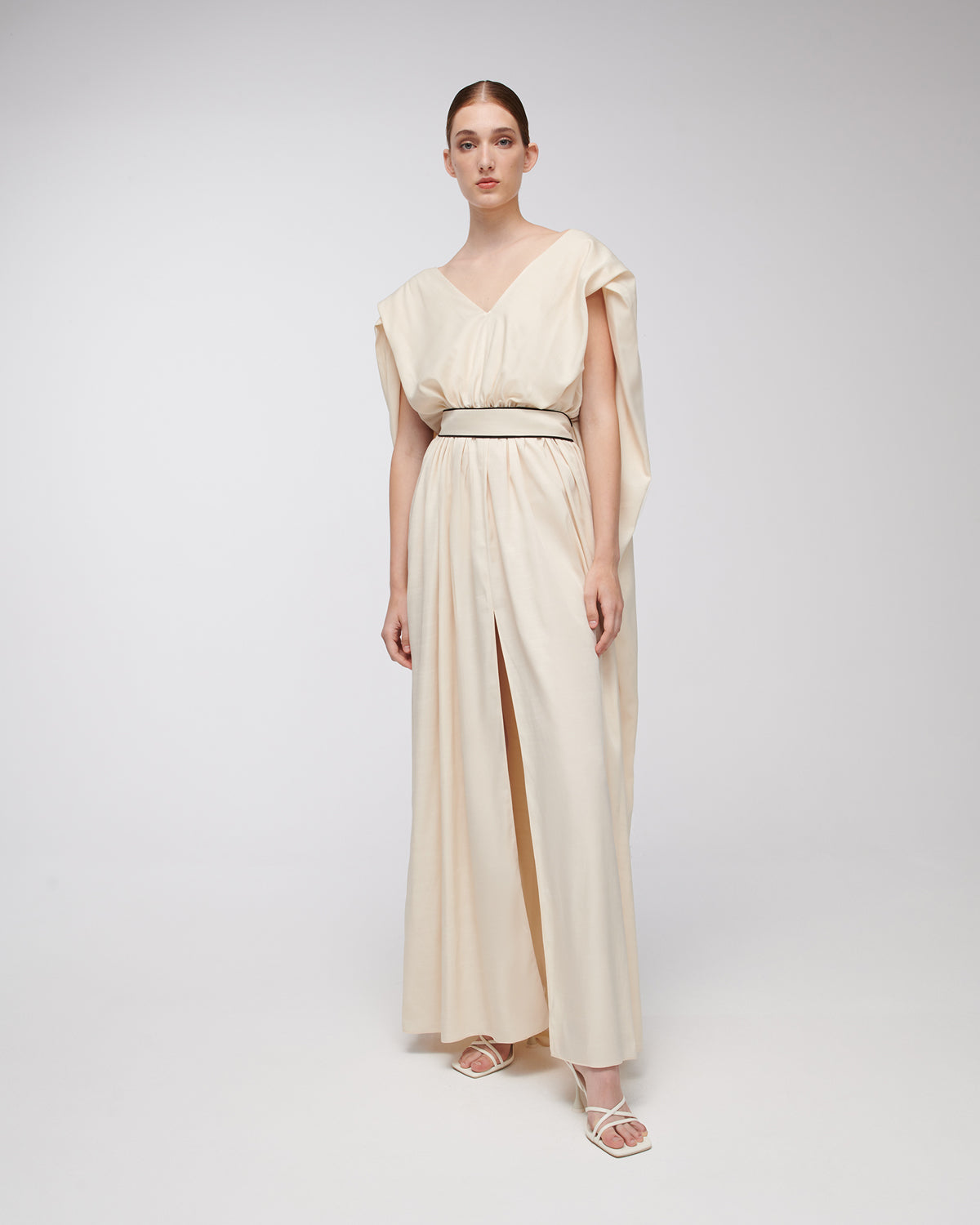 Stelios Koudounaris Cape Long Dress
