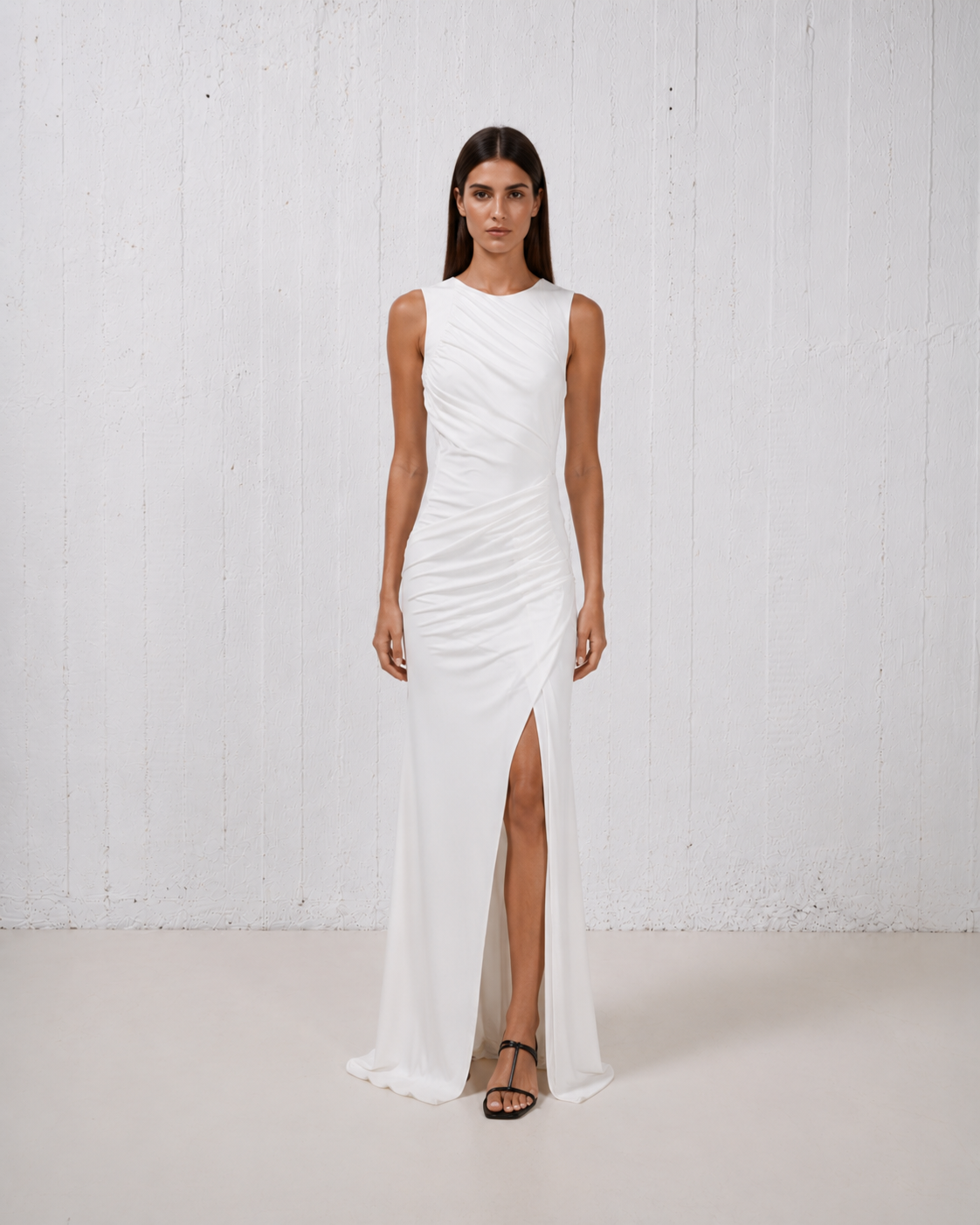Stelios Koudounaris Bodycon Draped Long Dress