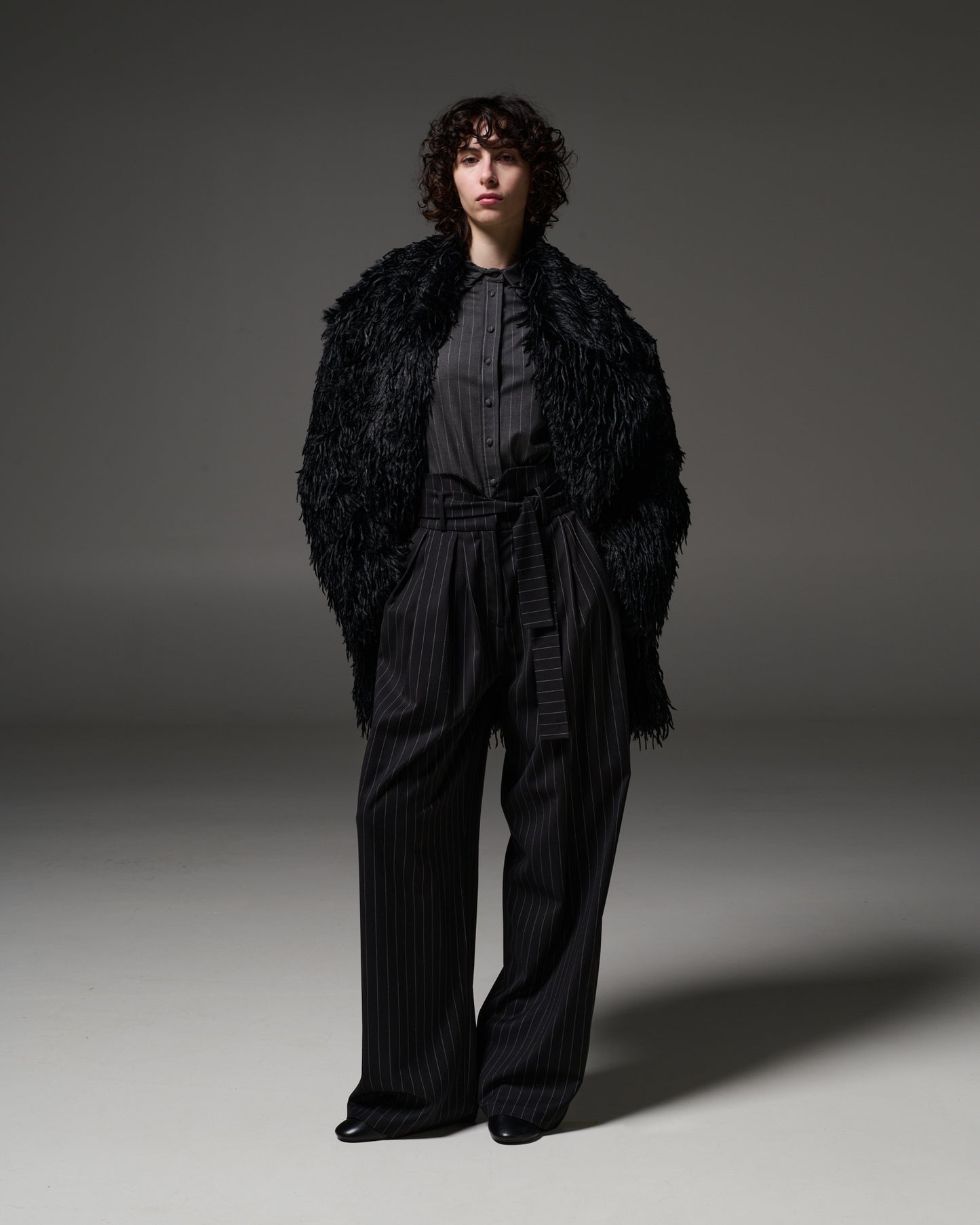 Stelios Koudounaris Eco Fur Jacket