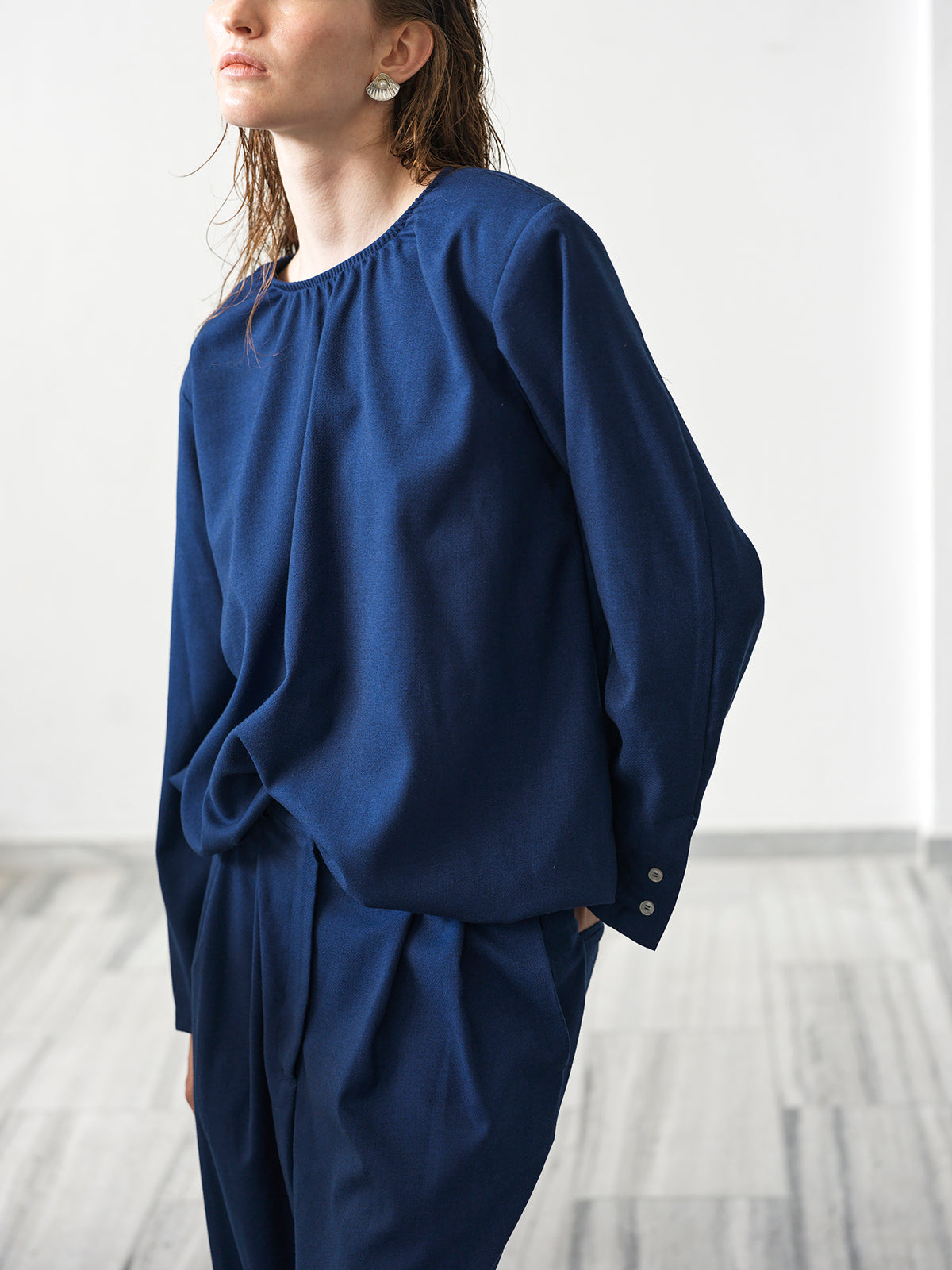 Key Pepple Blouse Royal Azure