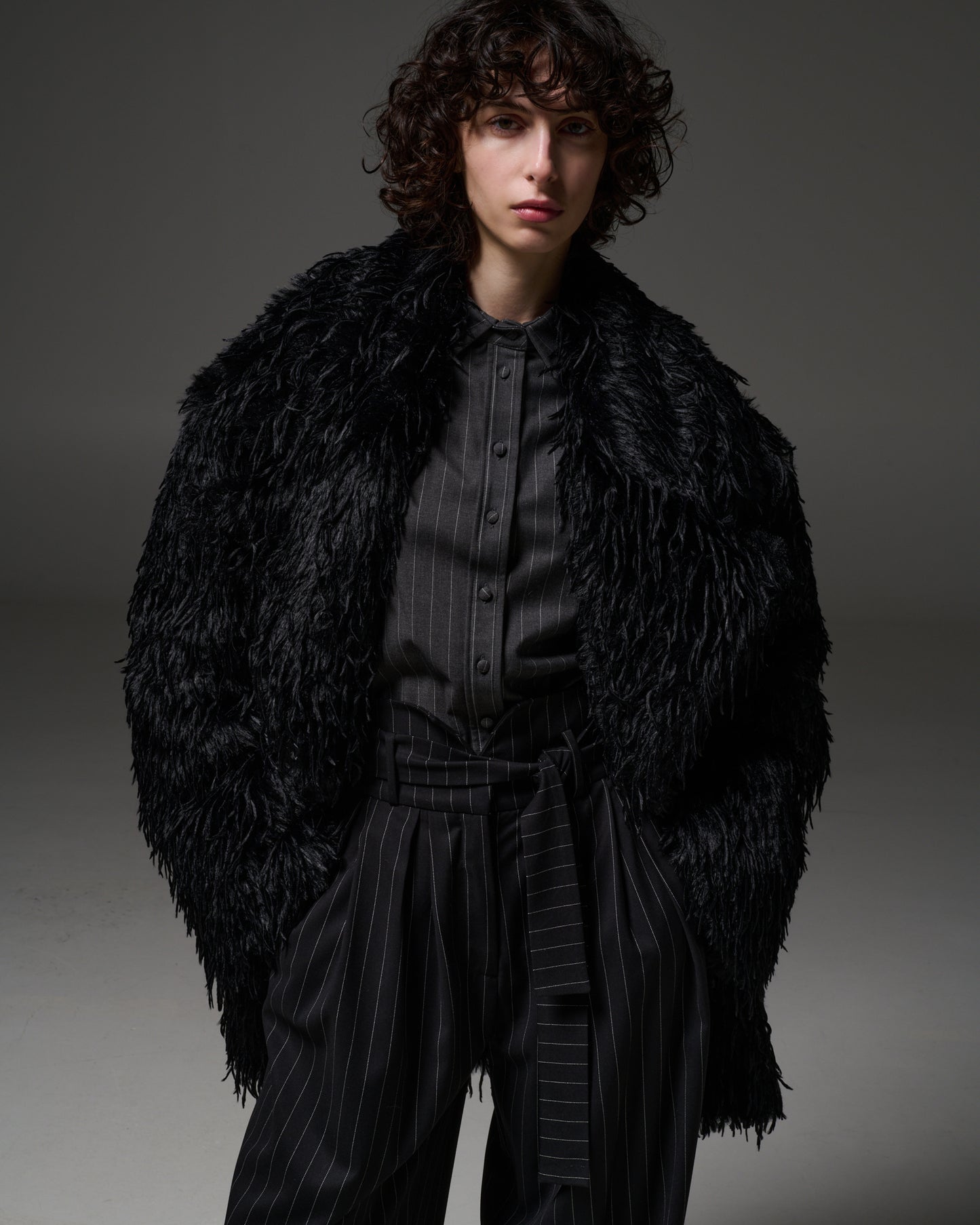 Stelios Koudounaris Eco Fur Jacket