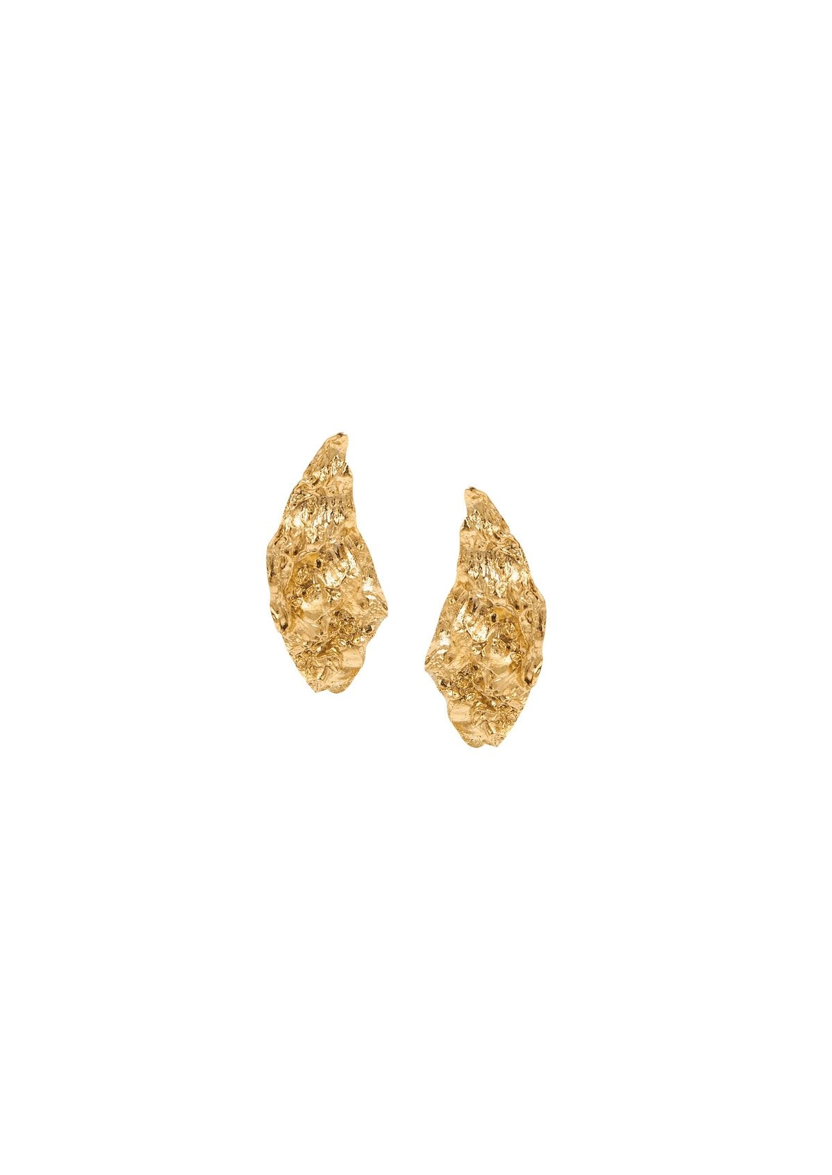 Hermina Nebula Symmetrical Small Earrings Gold Plated