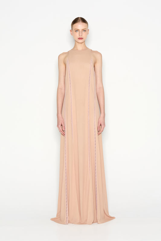 Nadia Rapti Air Long Dress Nude